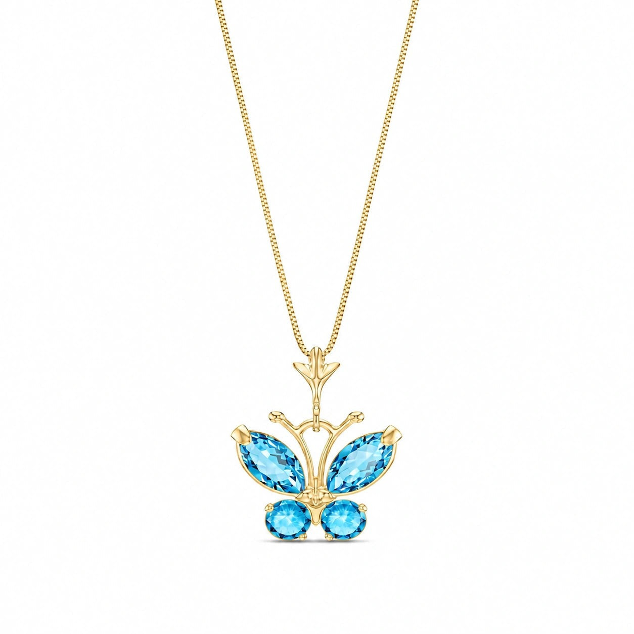 Yellow Gold Eternal Necklace Garnet 10K — Miranda