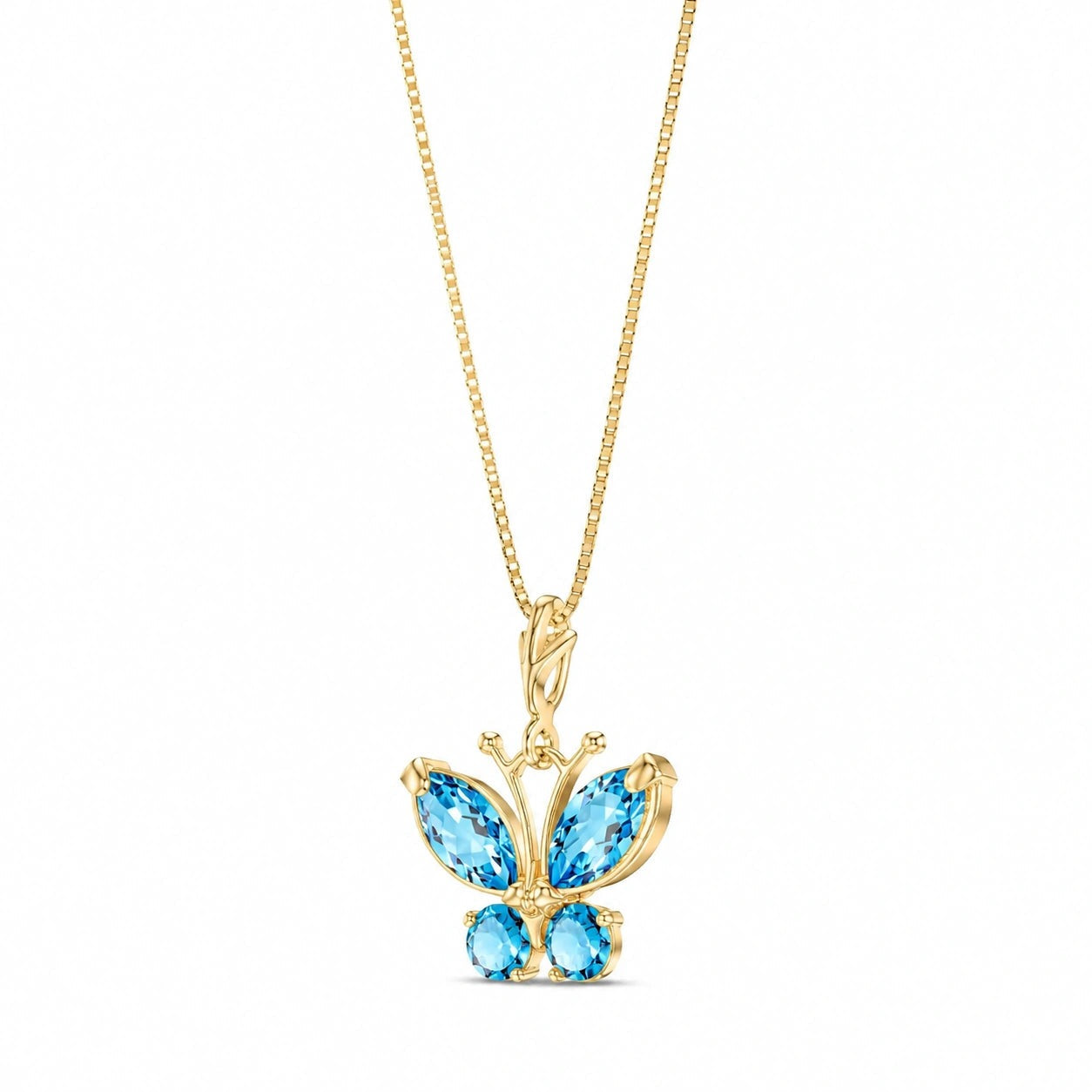 Yellow Gold Eternal Necklace Garnet 10K — Miranda