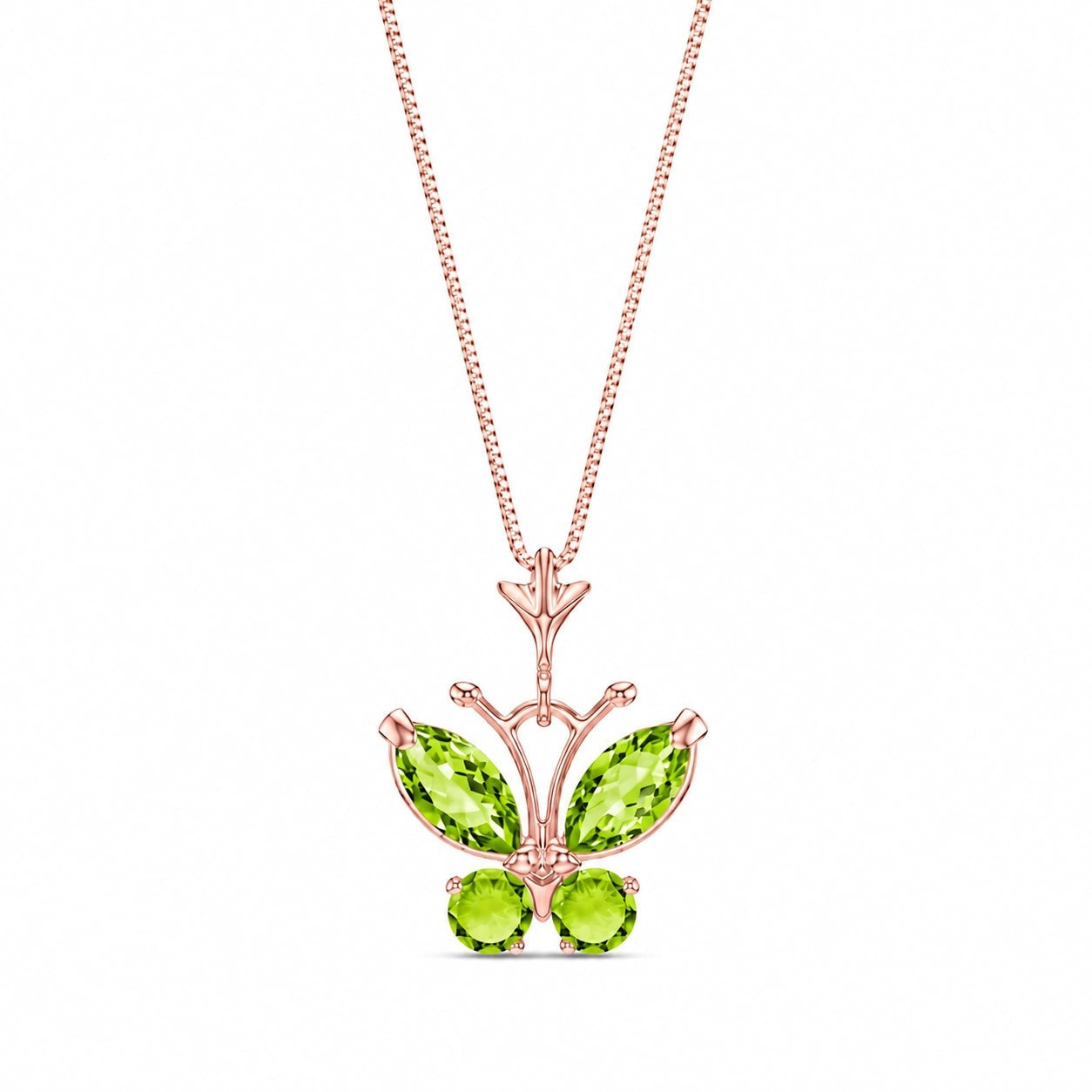Rose Gold Eternal Necklace Opal 10K — Miranda