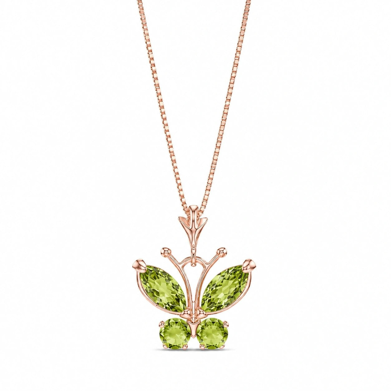 Rose Gold Eternal Necklace Opal 10K — Miranda