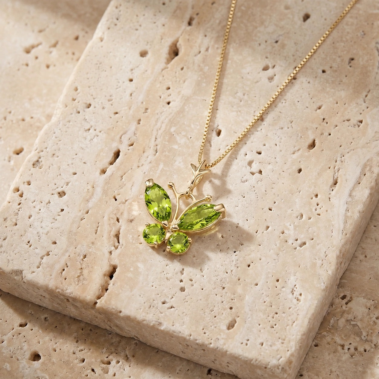 Yellow Gold Eternal Necklace Opal 10K — Miranda