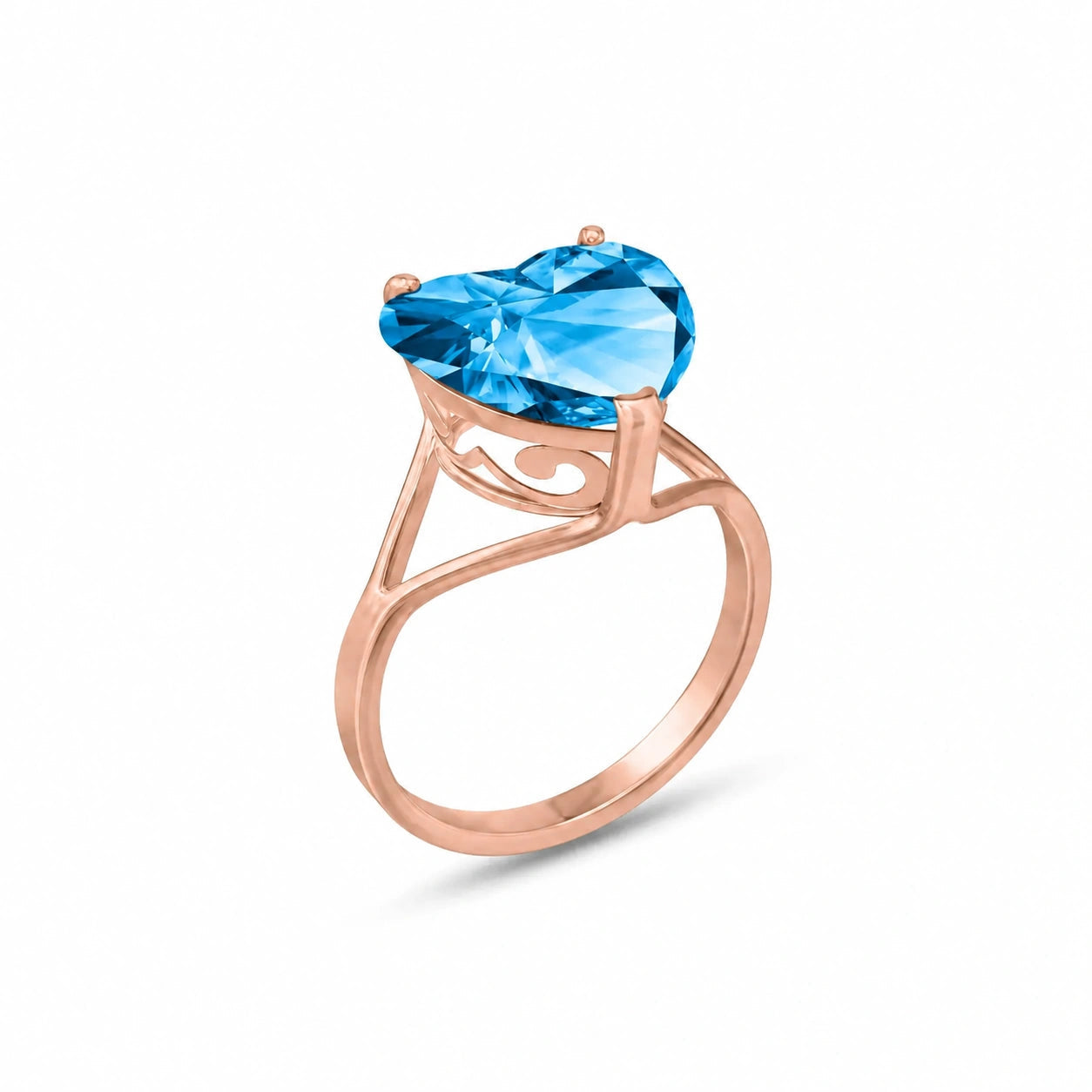 Rose Gold Blue Topaz — Giuliana