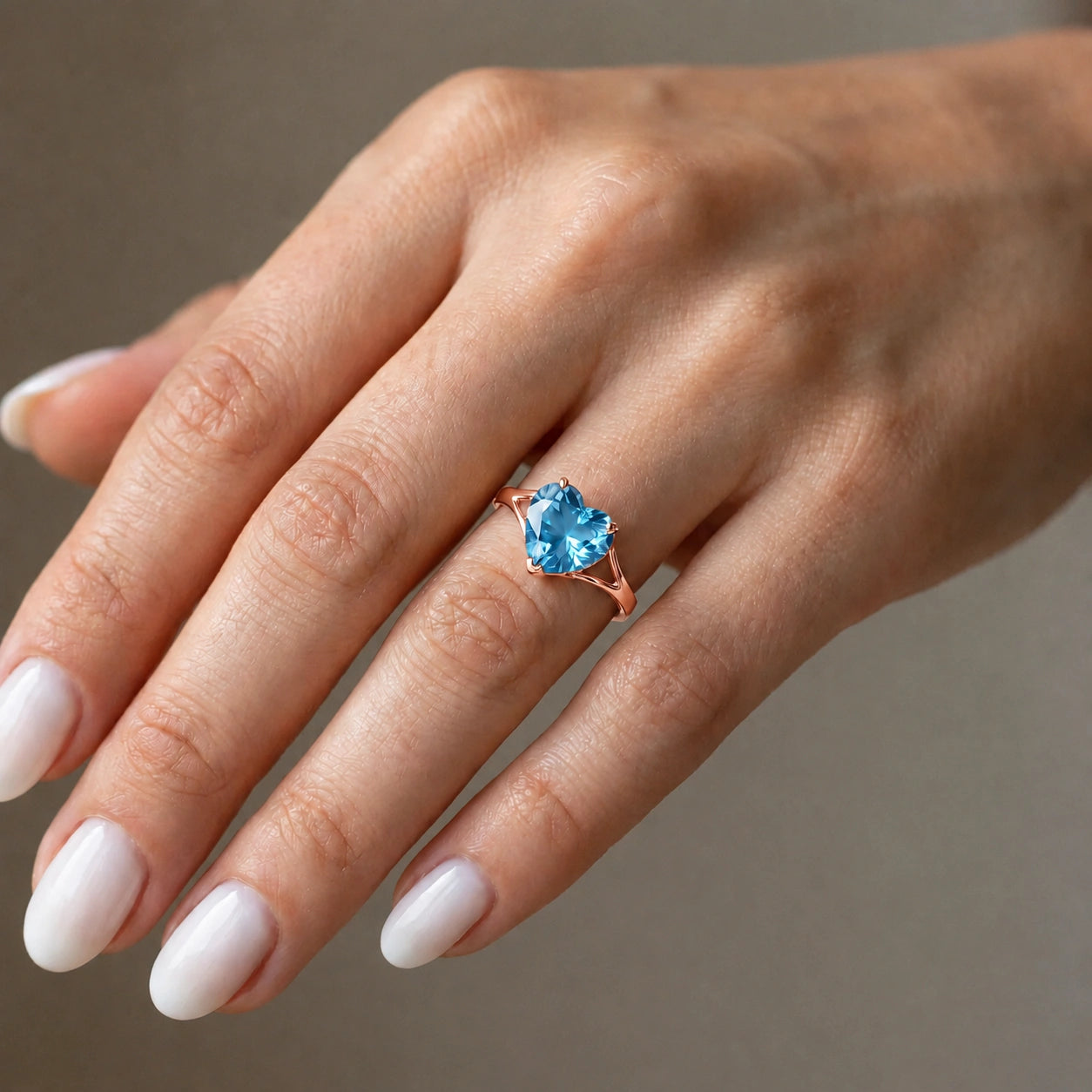 Rose Gold Blue Topaz — Giuliana
