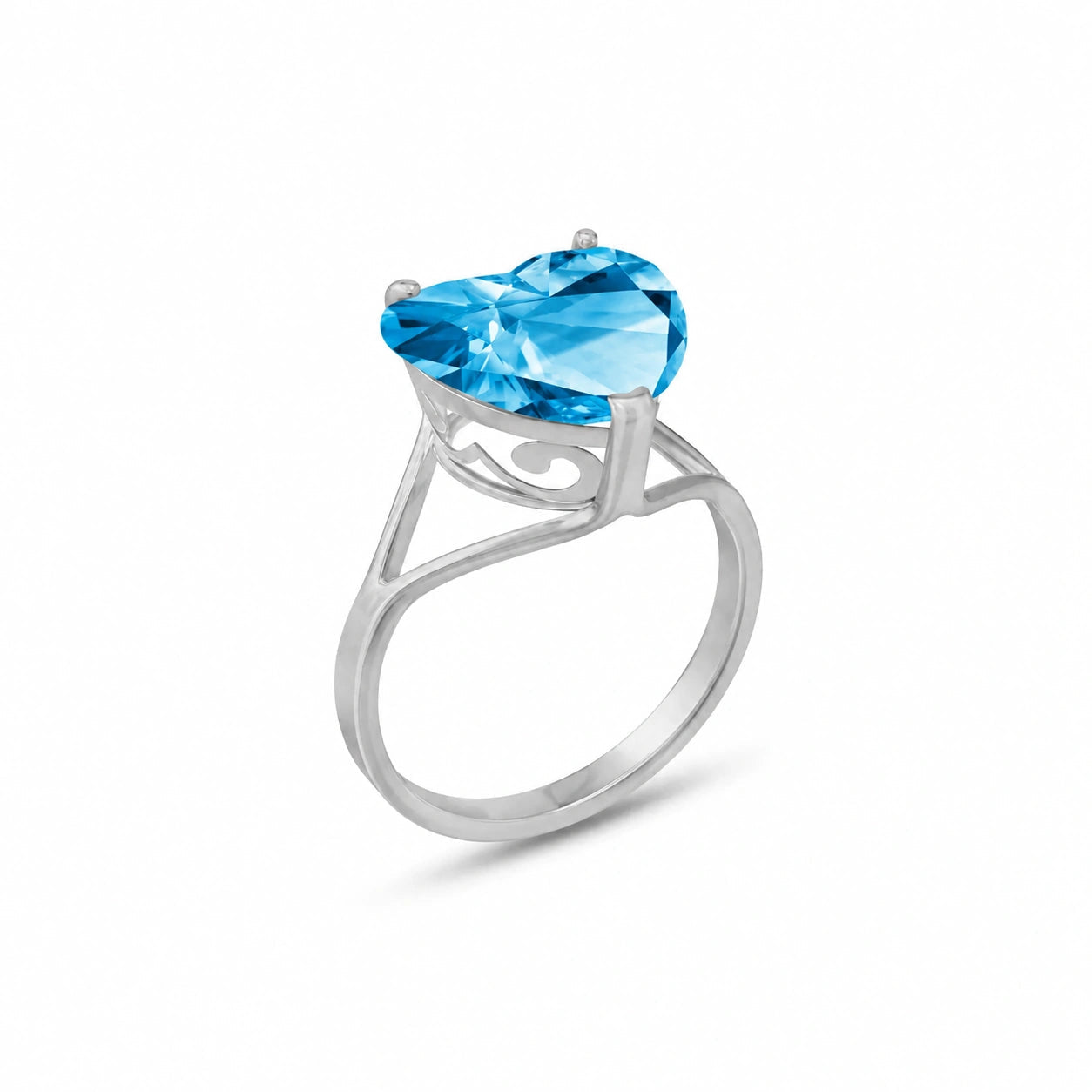 White Gold Blue Topaz — Giuliana
