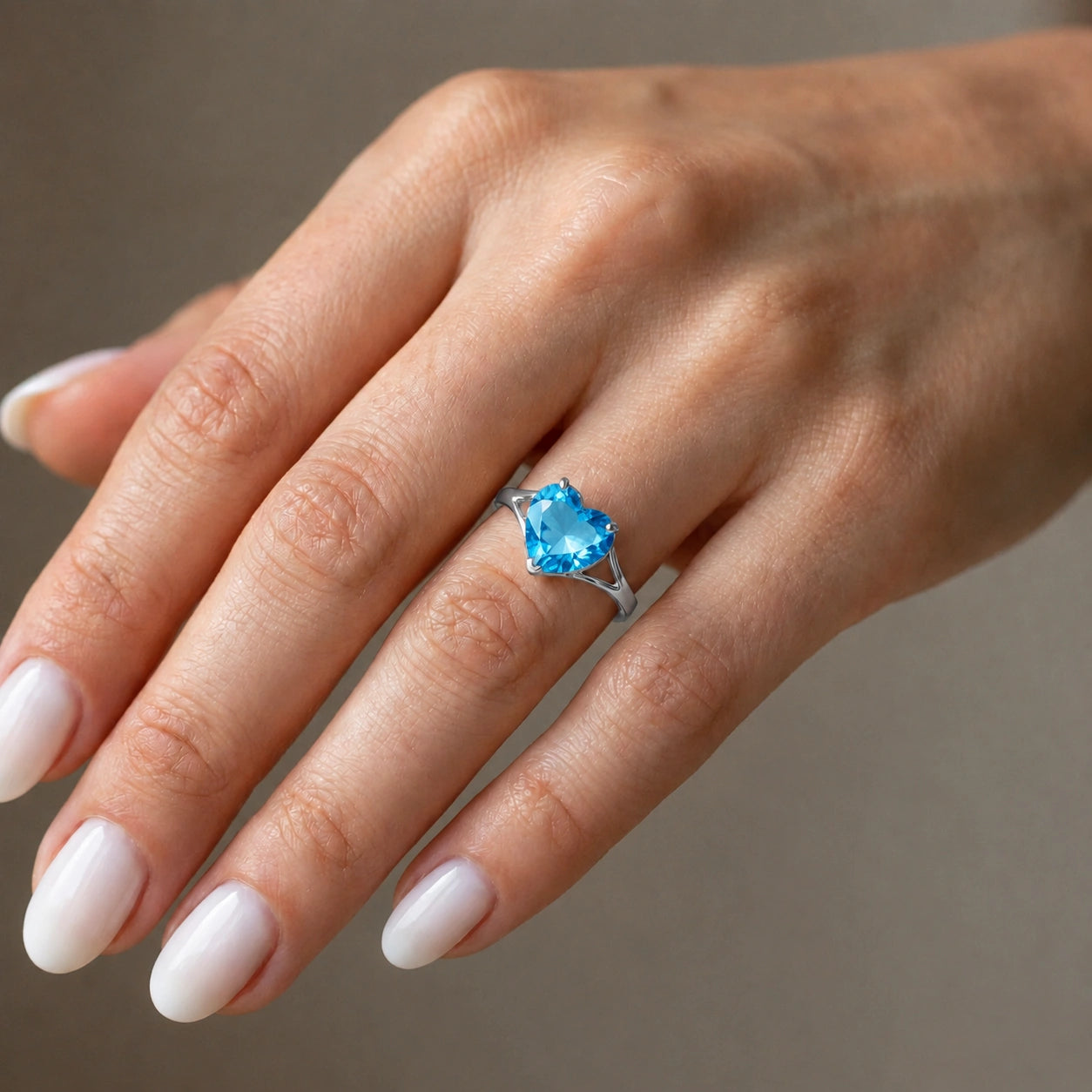 White Gold Blue Topaz — Giuliana