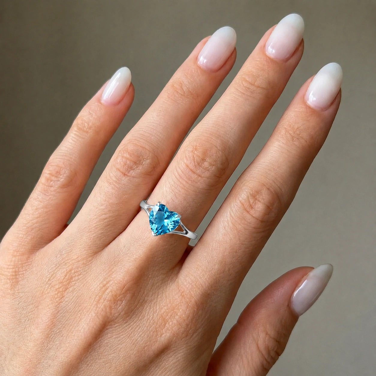 White Gold Blue Topaz — Giuliana