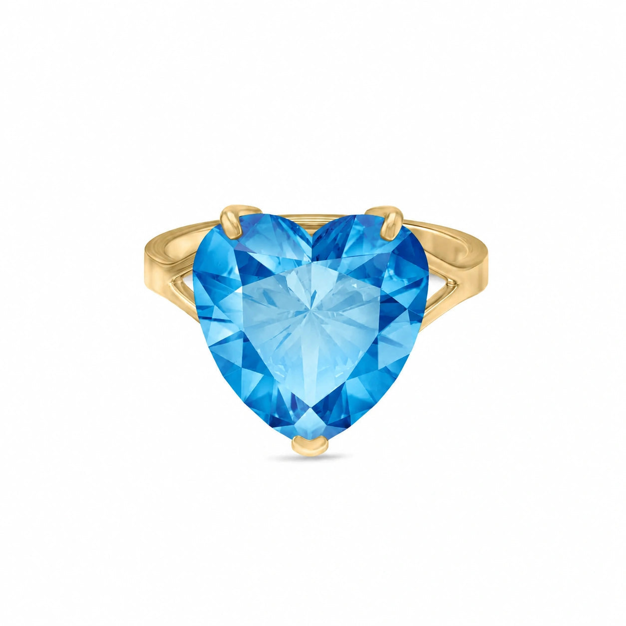 Yellow Gold Blue Topaz — Giuliana
