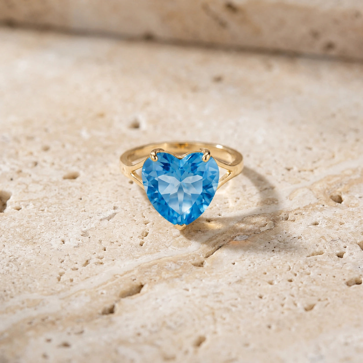 Yellow Gold Blue Topaz — Giuliana