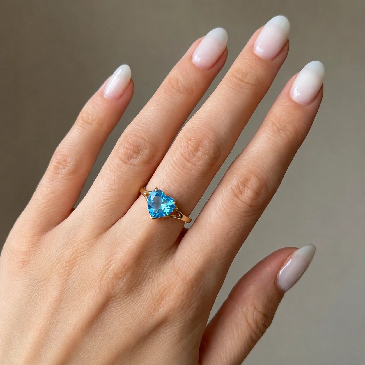 Yellow Gold Blue Topaz — Giuliana