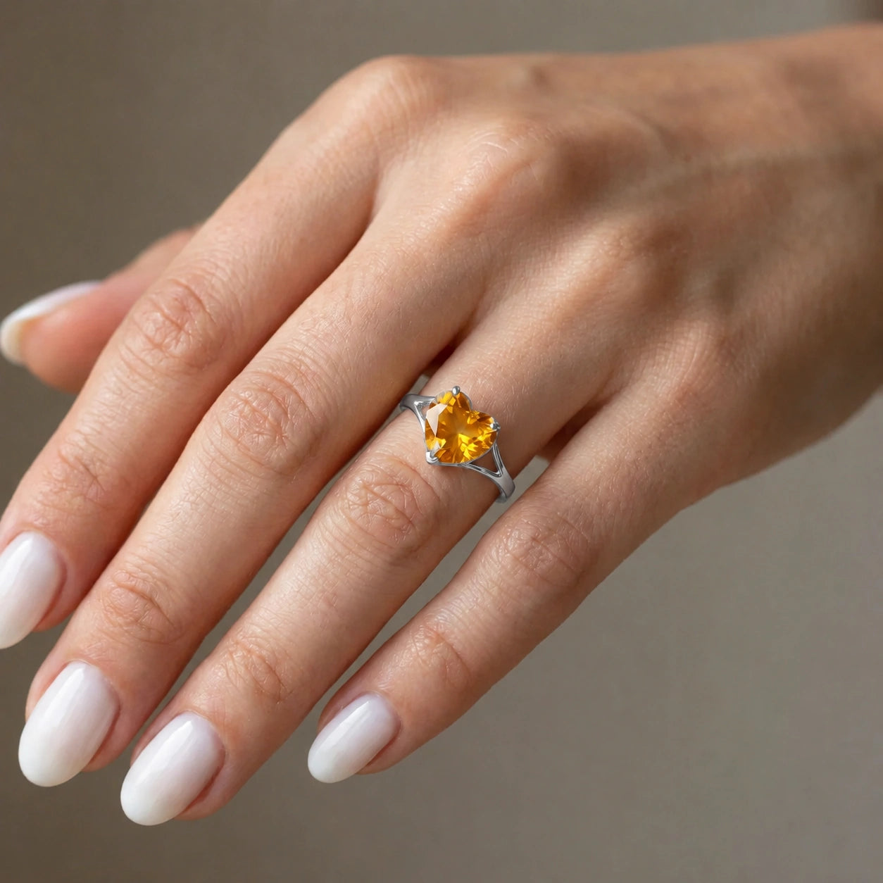 White Gold Citrine — Giuliana