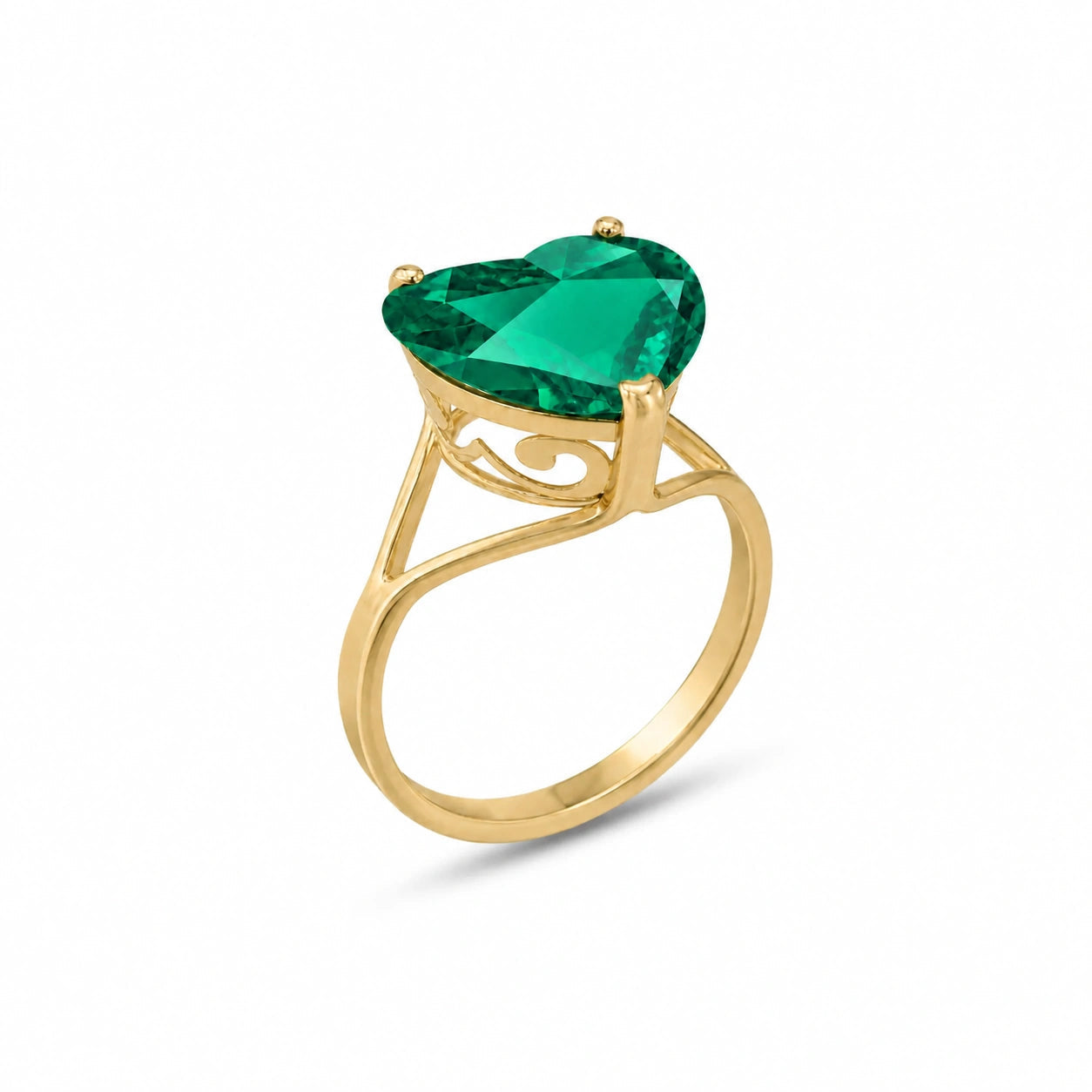 Yellow Gold Emerald — Giuliana