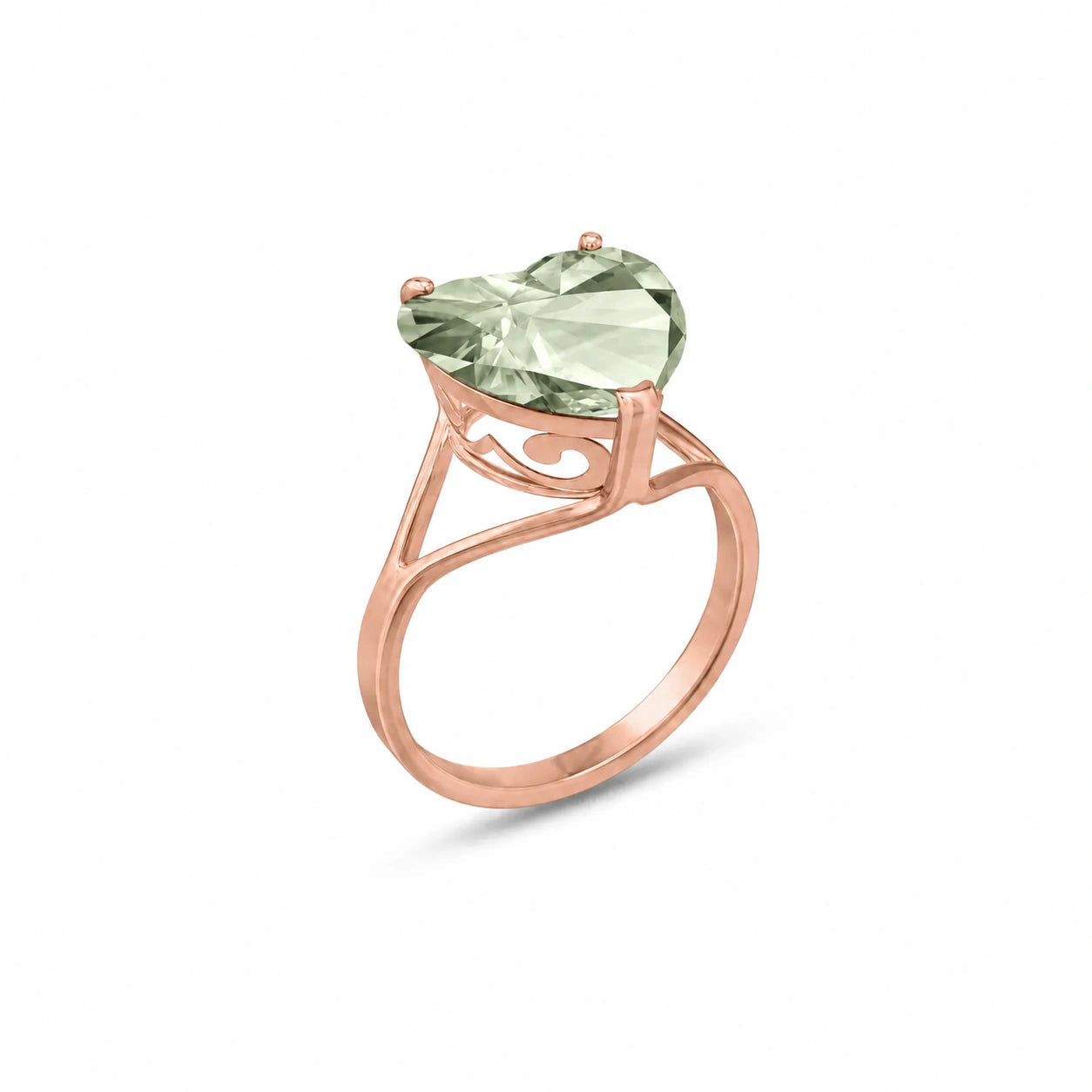 Rose Gold Green Amethyst — Giuliana
