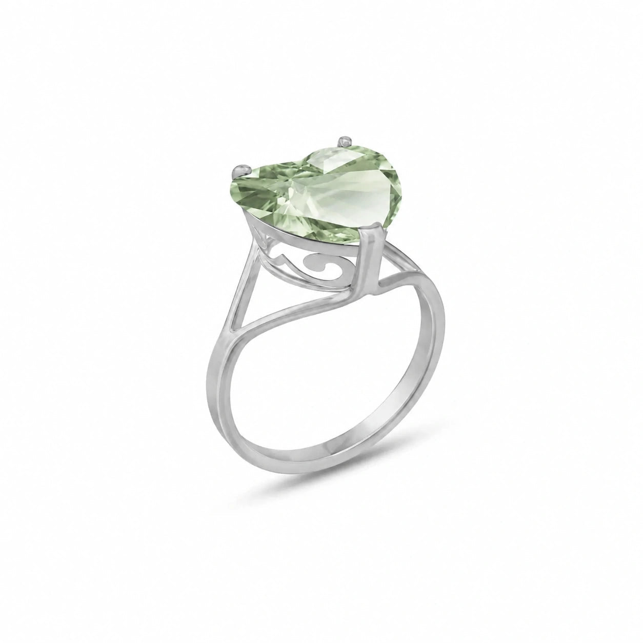 White Gold Green Amethyst — Giuliana