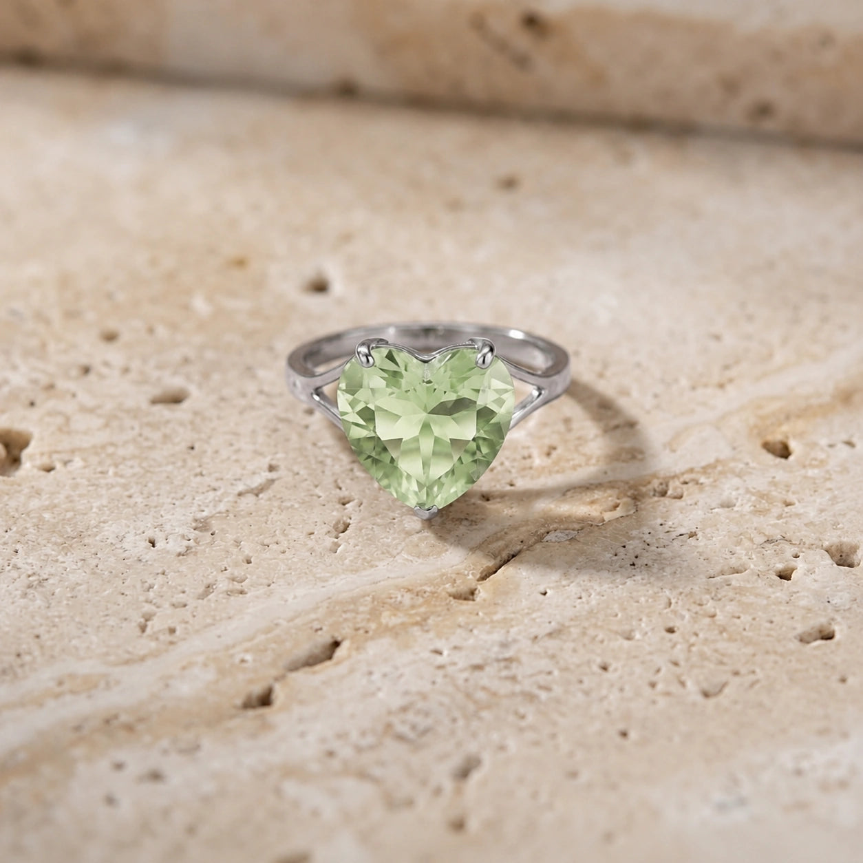 White Gold Green Amethyst — Giuliana