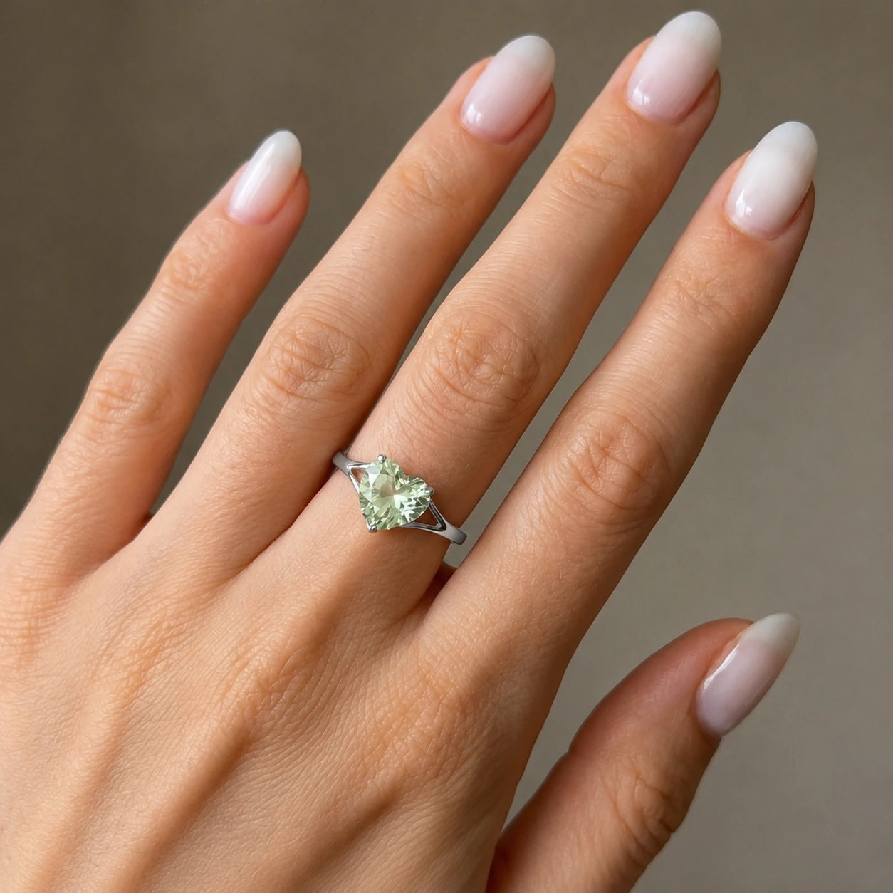 White Gold Green Amethyst — Giuliana