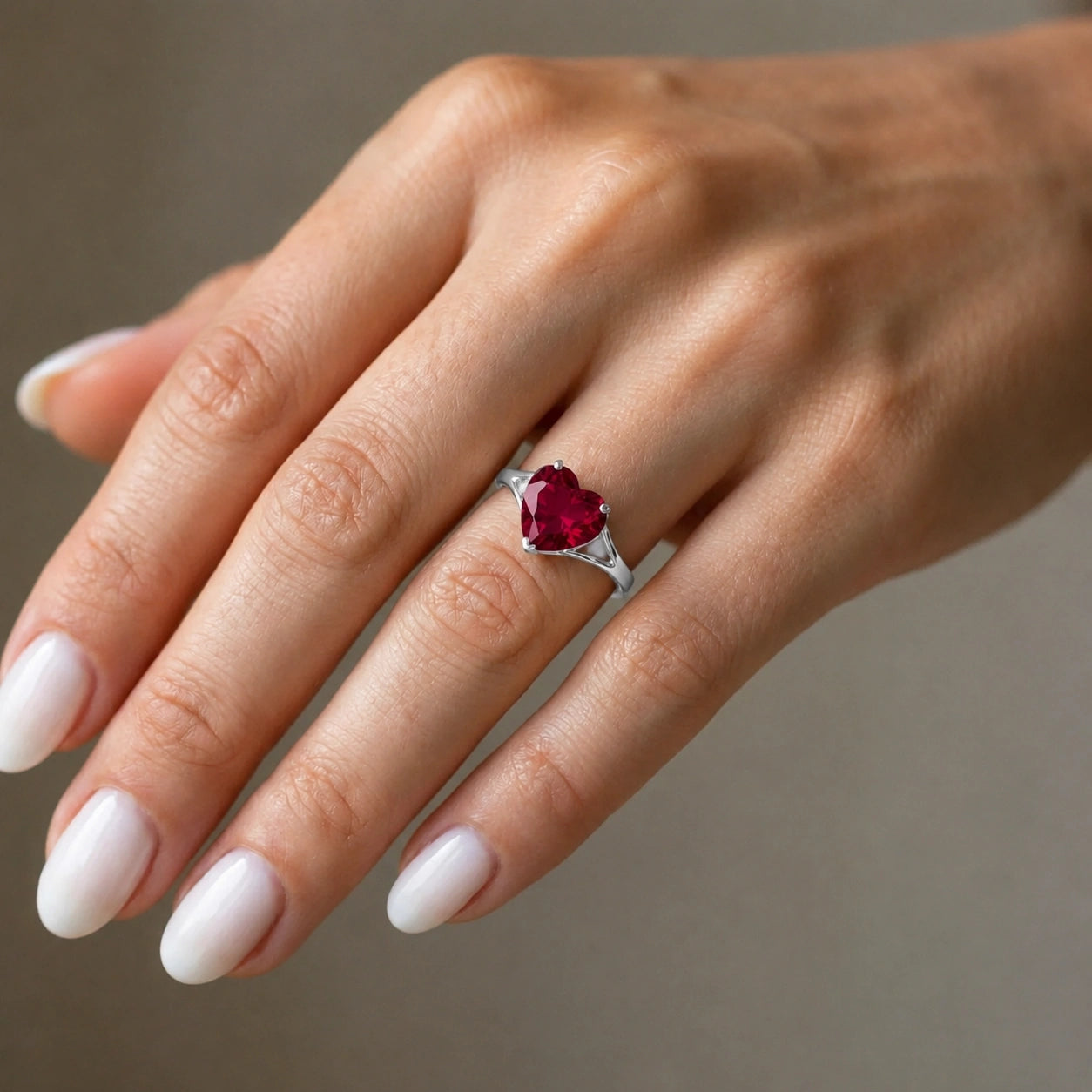 White Gold Ruby — Giuliana