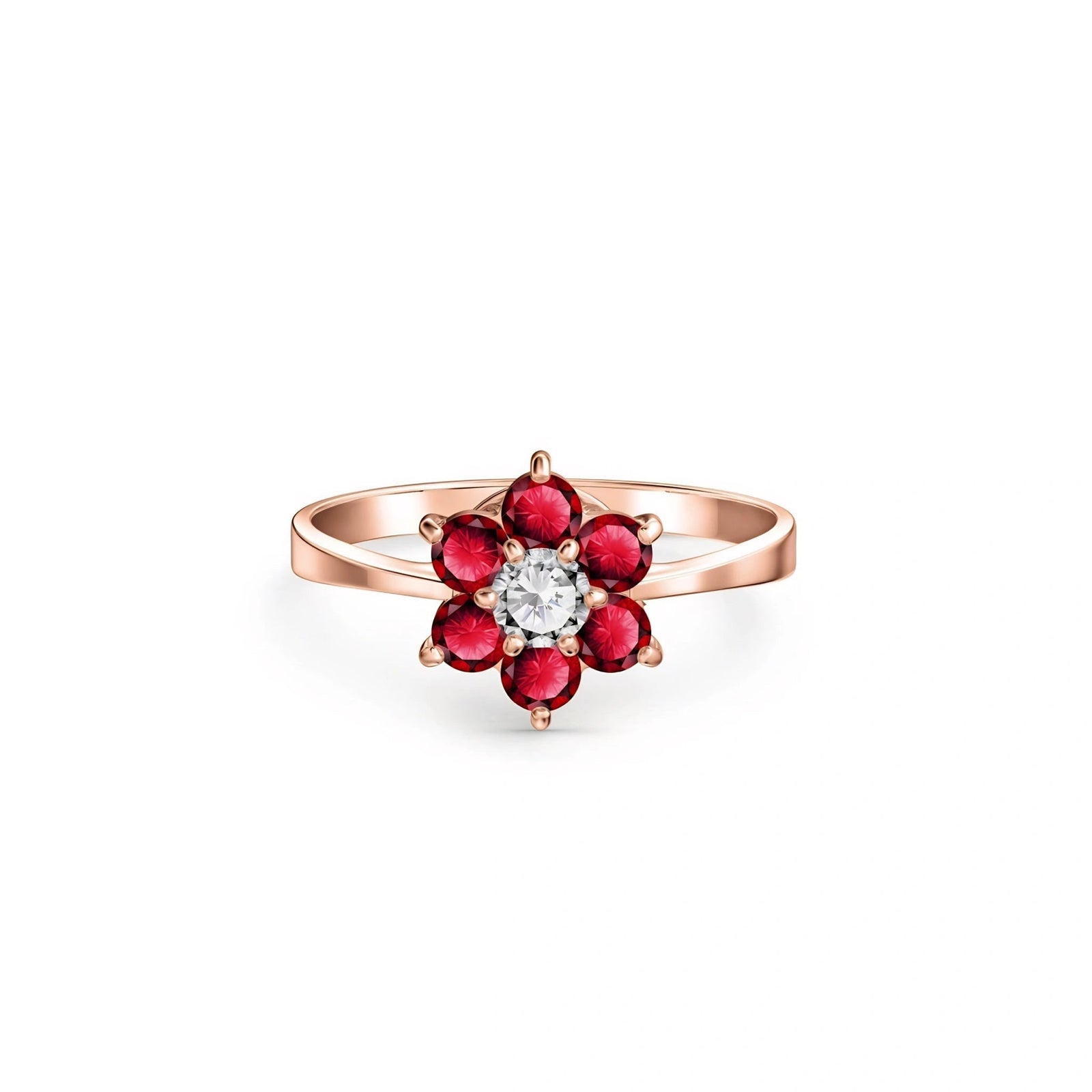 Rose Gold Ring Ruby 10K — Novella