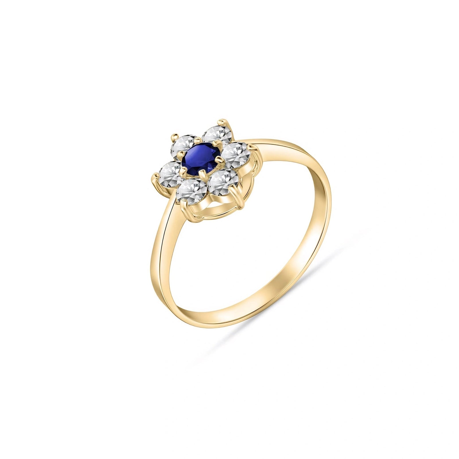 Yellow Gold Ring Sapphire 10K — Novella