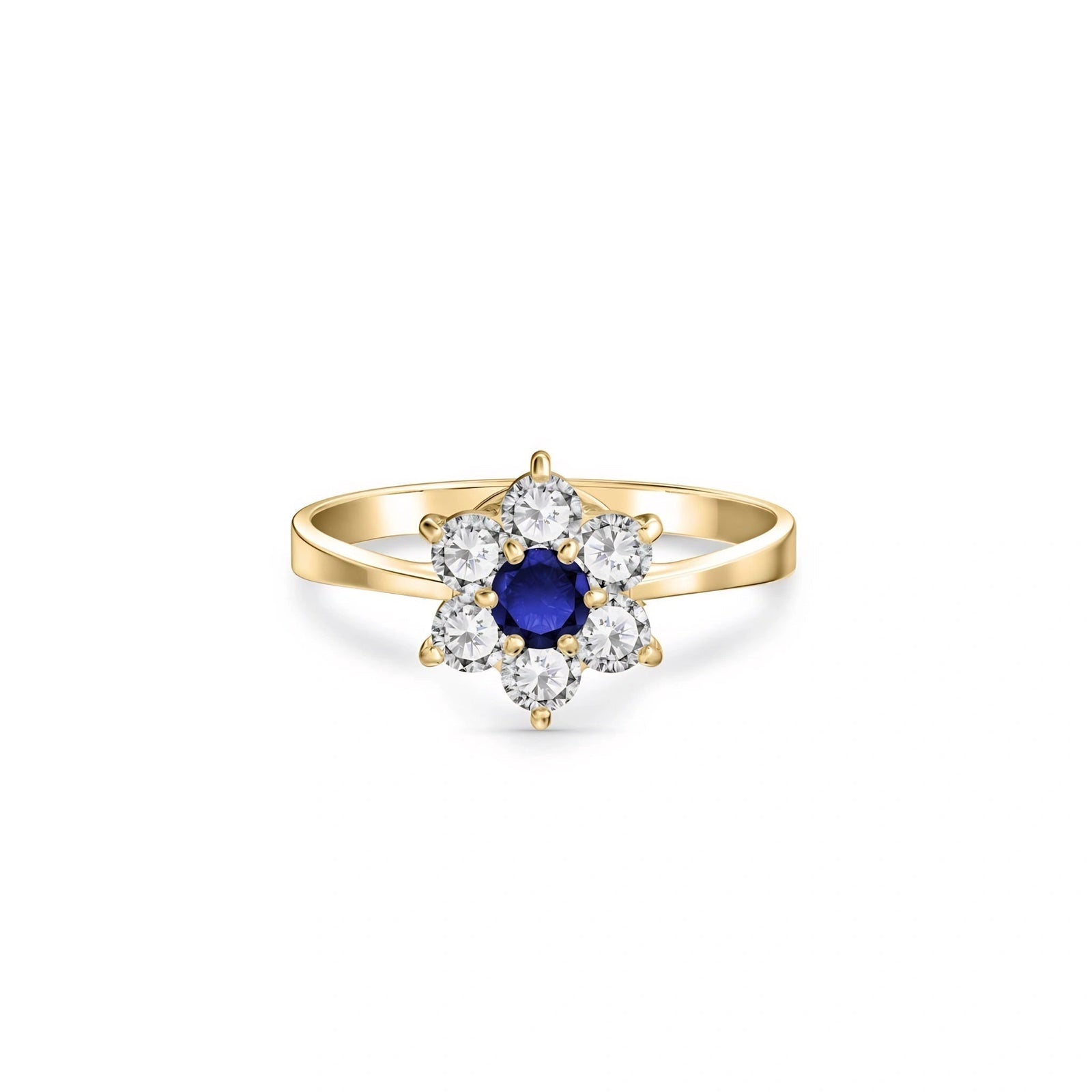 Yellow Gold Ring Sapphire 10K — Novella