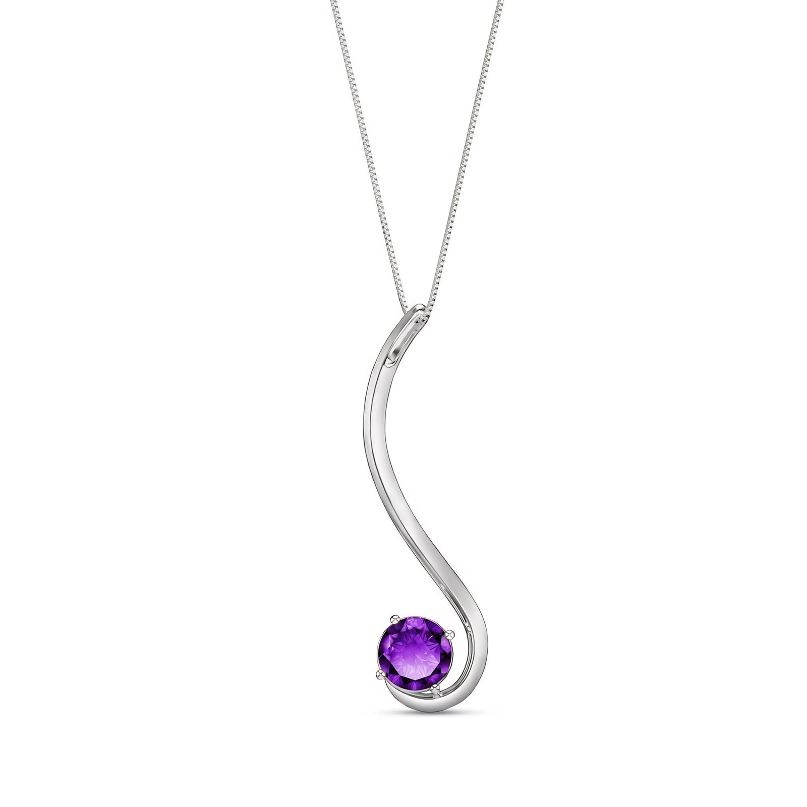 White Gold Aura Necklace Peridot 10K — Clementina