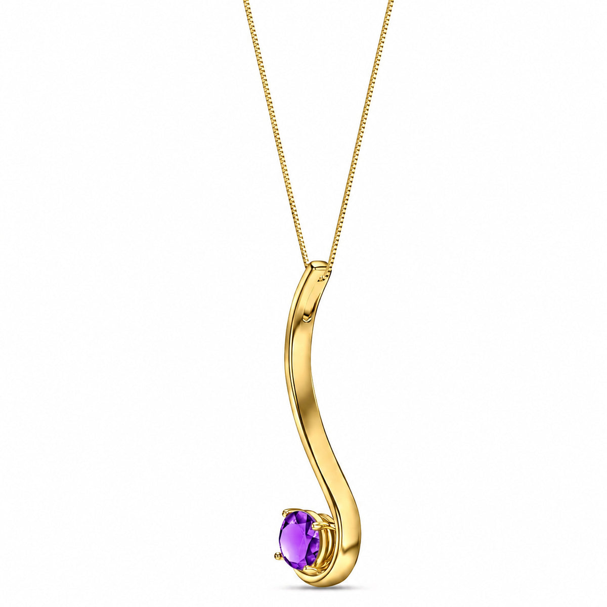 Yellow Gold Aura Necklace Peridot 10K — Clementina