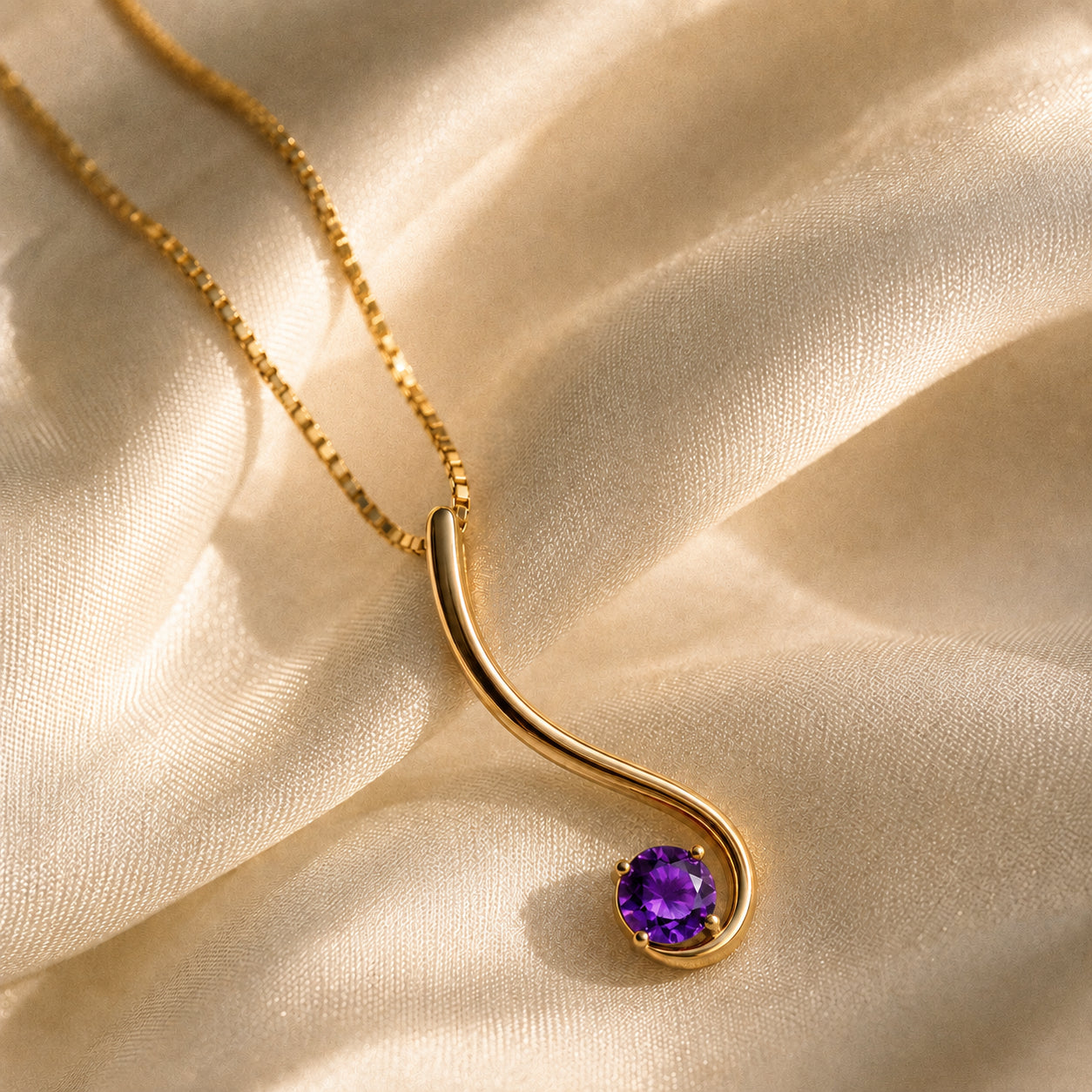Yellow Gold Aura Necklace Peridot 10K — Clementina