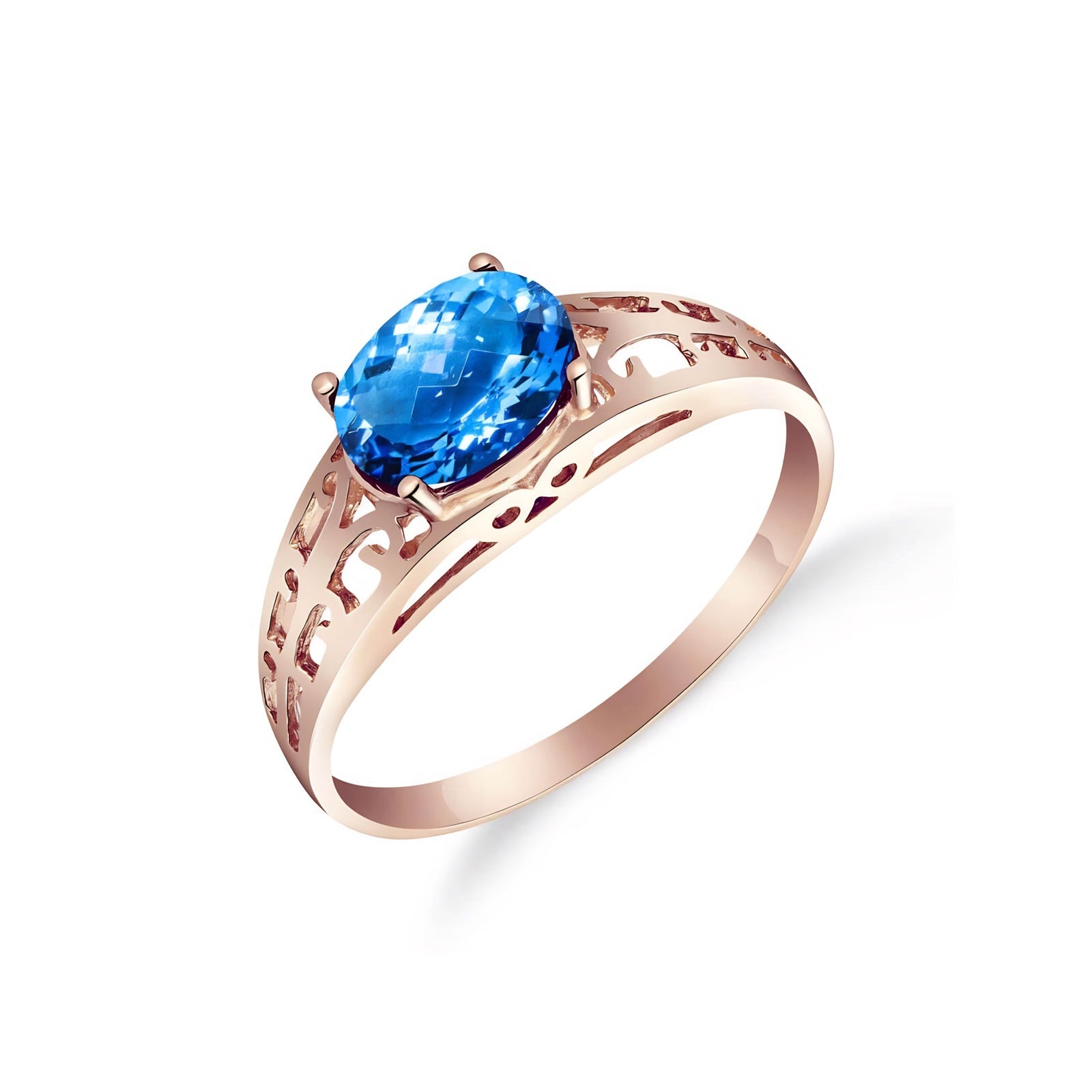 Rose Gold Grace Ring Amethyst 10K — Nilde