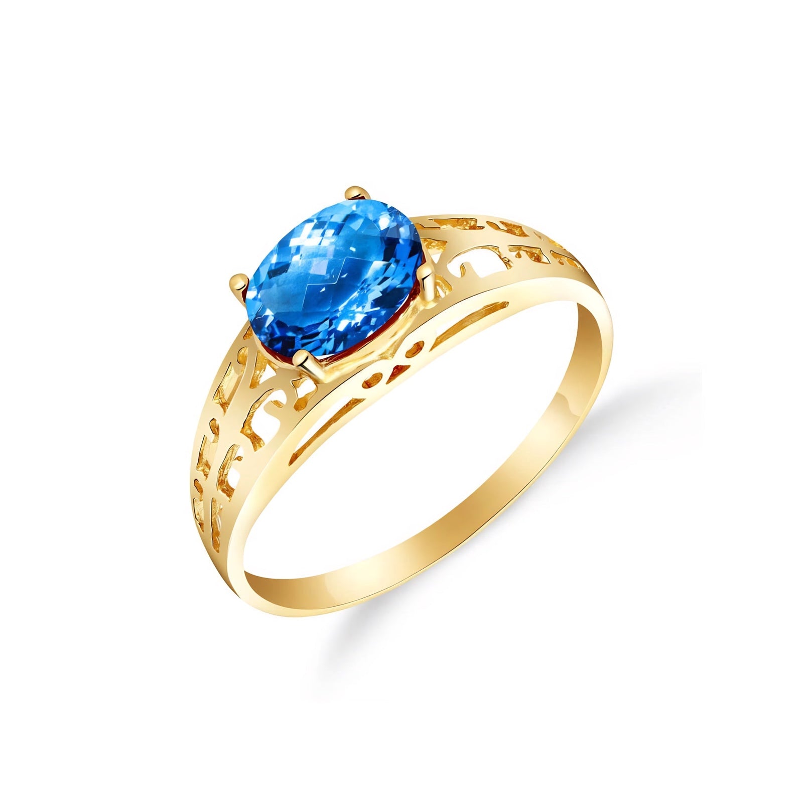 Yellow Gold Grace Ring Amethyst 10K — Nilde