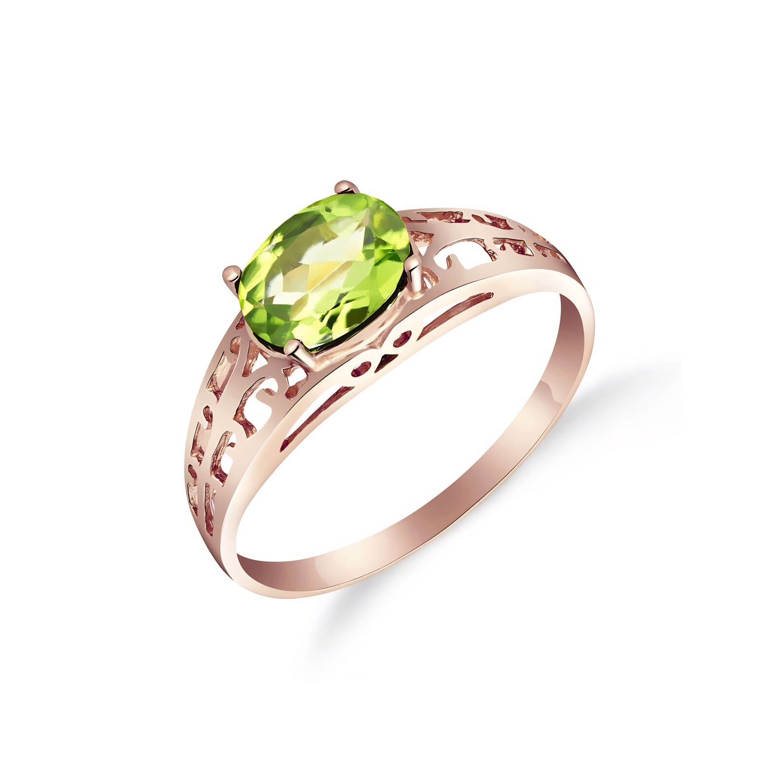 Rose Gold Grace Ring Pink Topaz 10K — Nilde