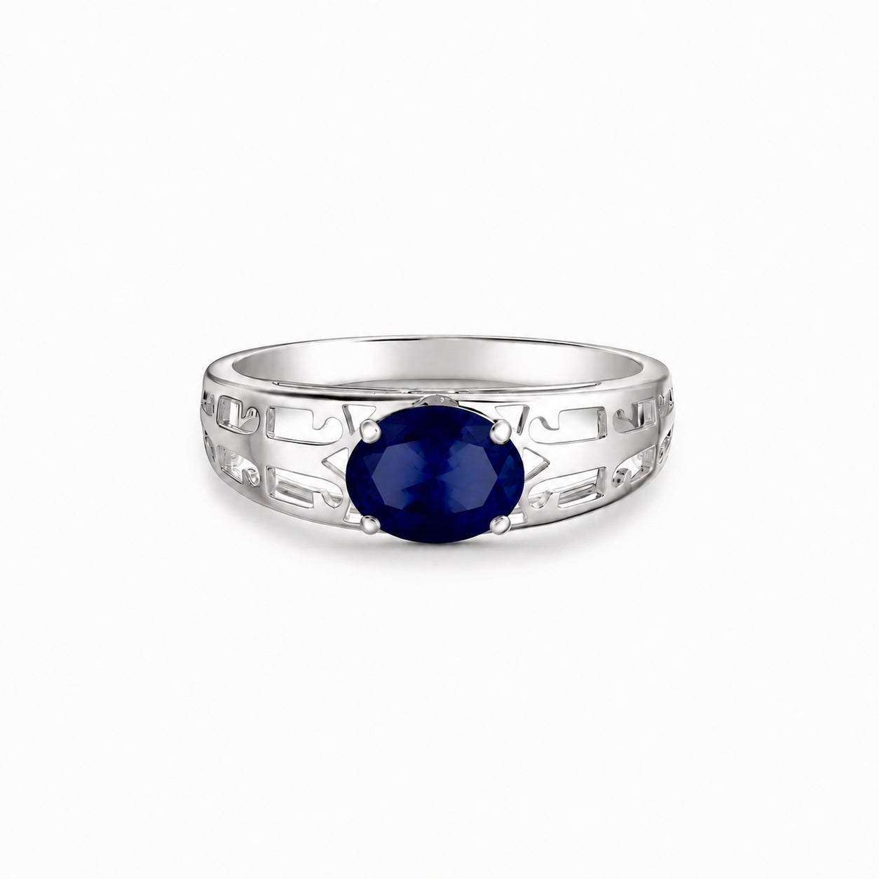 White Gold Grace Ring Opal 10K — Nilde
