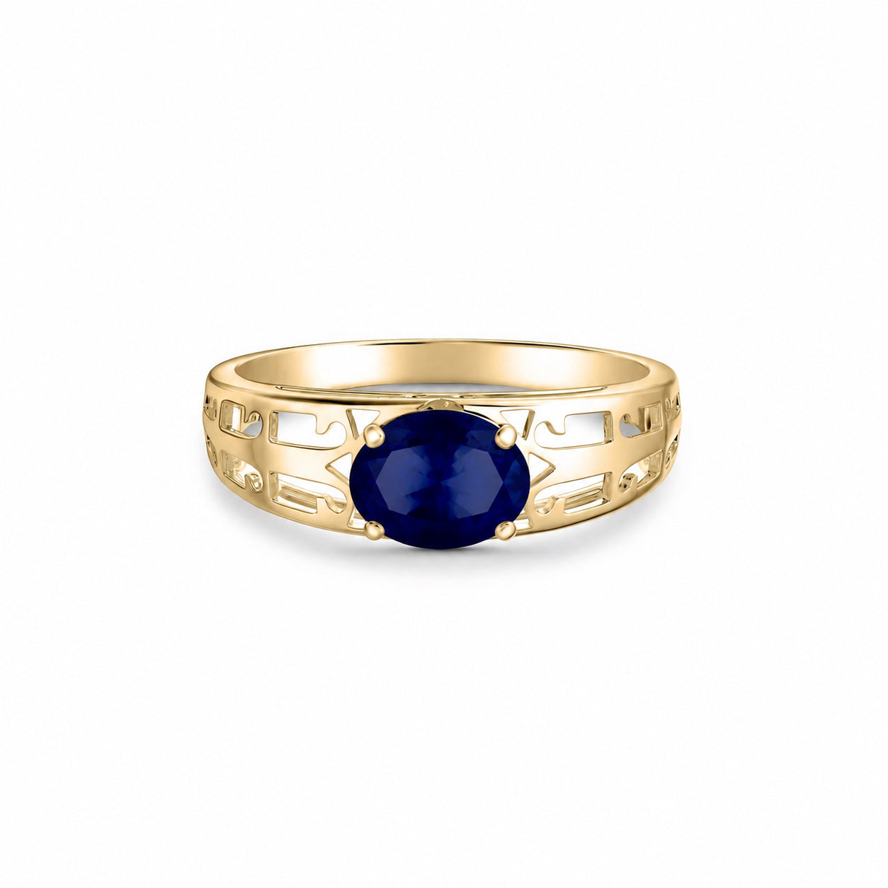 Yellow Gold Grace Ring Opal 10K — Nilde