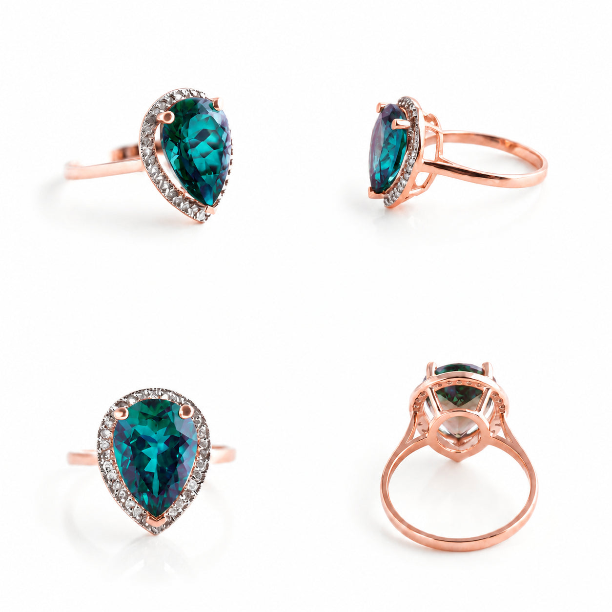 Rose Gold Celeste Ring Amethyst 10K — Cosima