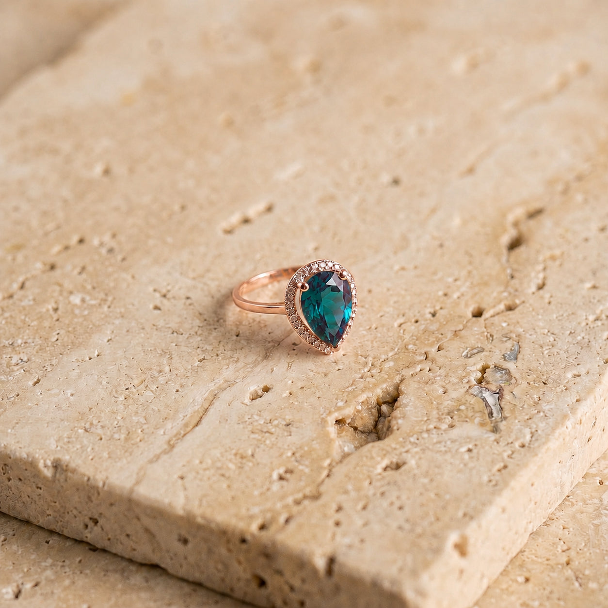 Rose Gold Celeste Ring Amethyst 10K — Cosima
