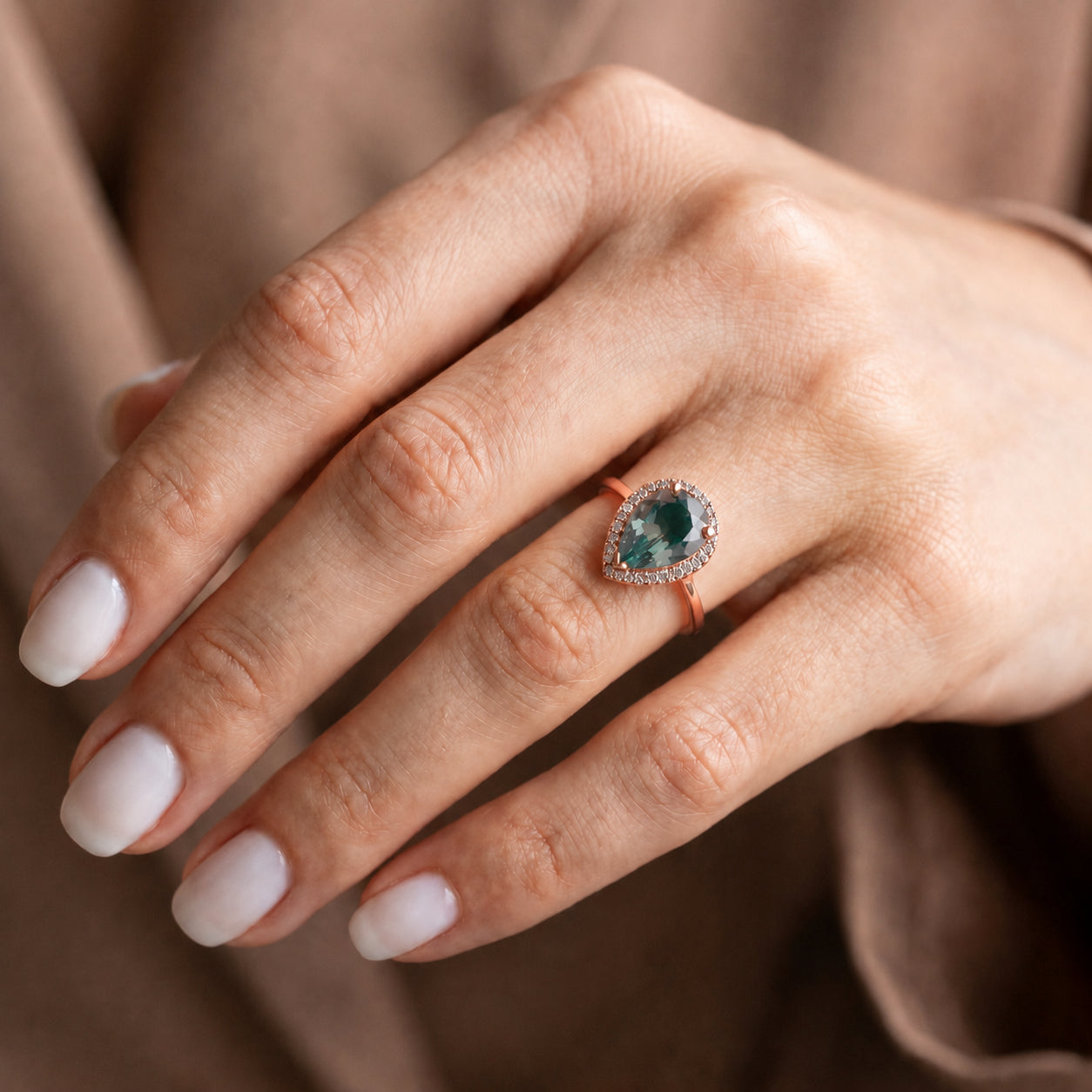Rose Gold Celeste Ring Amethyst 10K — Cosima