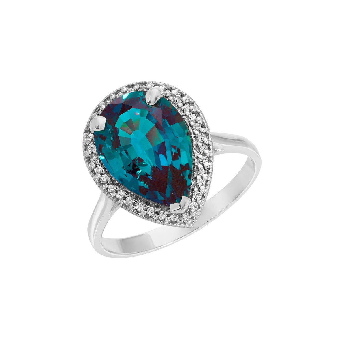 White Gold Celeste Ring Amethyst 10K — Cosima