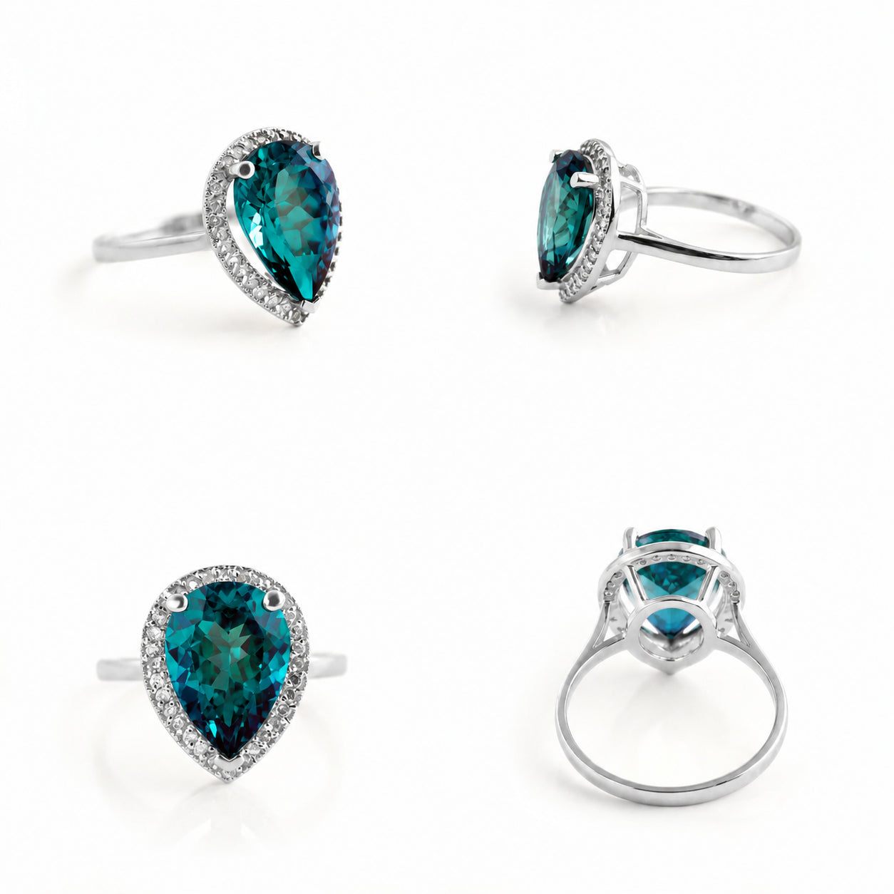 White Gold Celeste Ring Amethyst 10K — Cosima