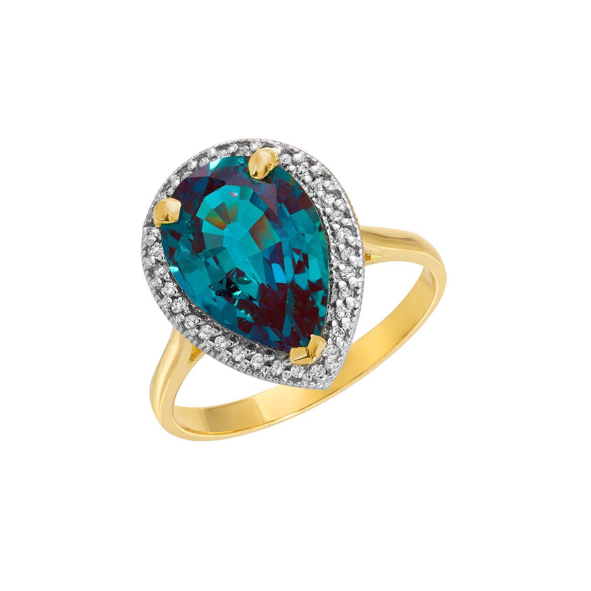 Yellow Gold Celeste Ring Amethyst 10K — Cosima