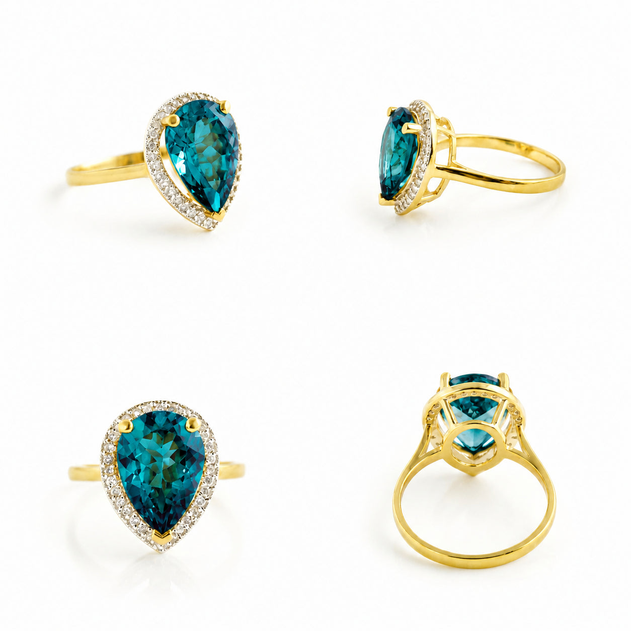 Yellow Gold Celeste Ring Amethyst 10K — Cosima