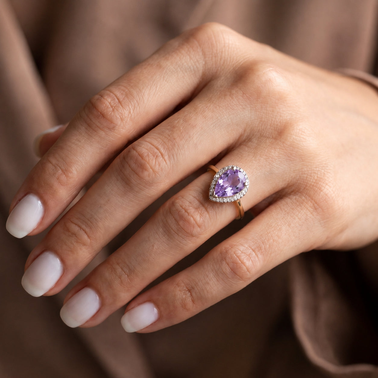 Yellow Gold Celeste Ring Blue Topaz 10K — Cosima