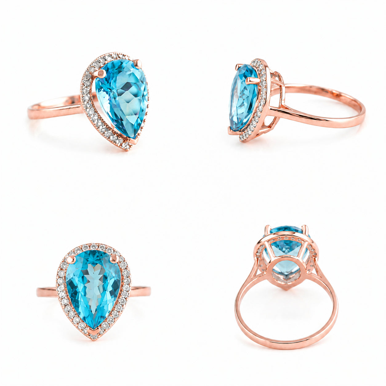 Rose Gold Celeste Ring Citrine 10K — Cosima