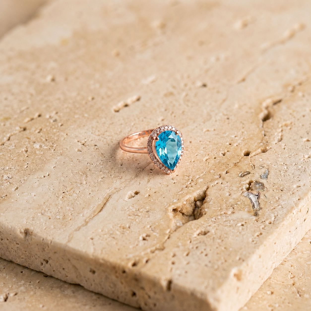 Rose Gold Celeste Ring Citrine 10K — Cosima