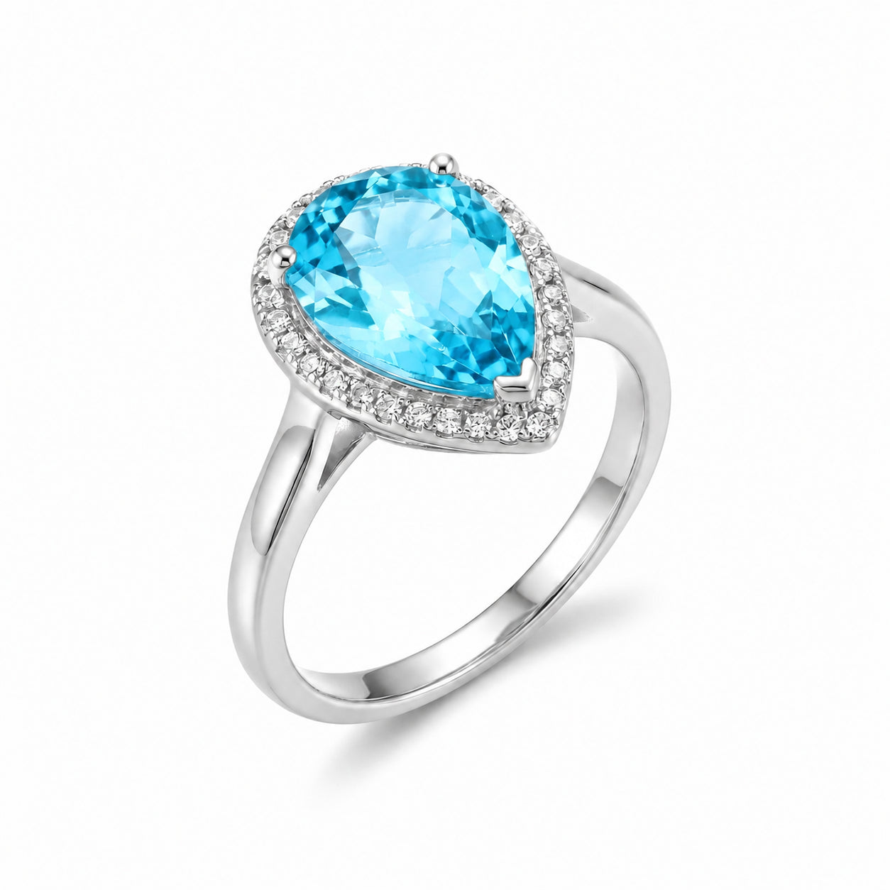 White Gold Celeste Ring Citrine 10K — Cosima