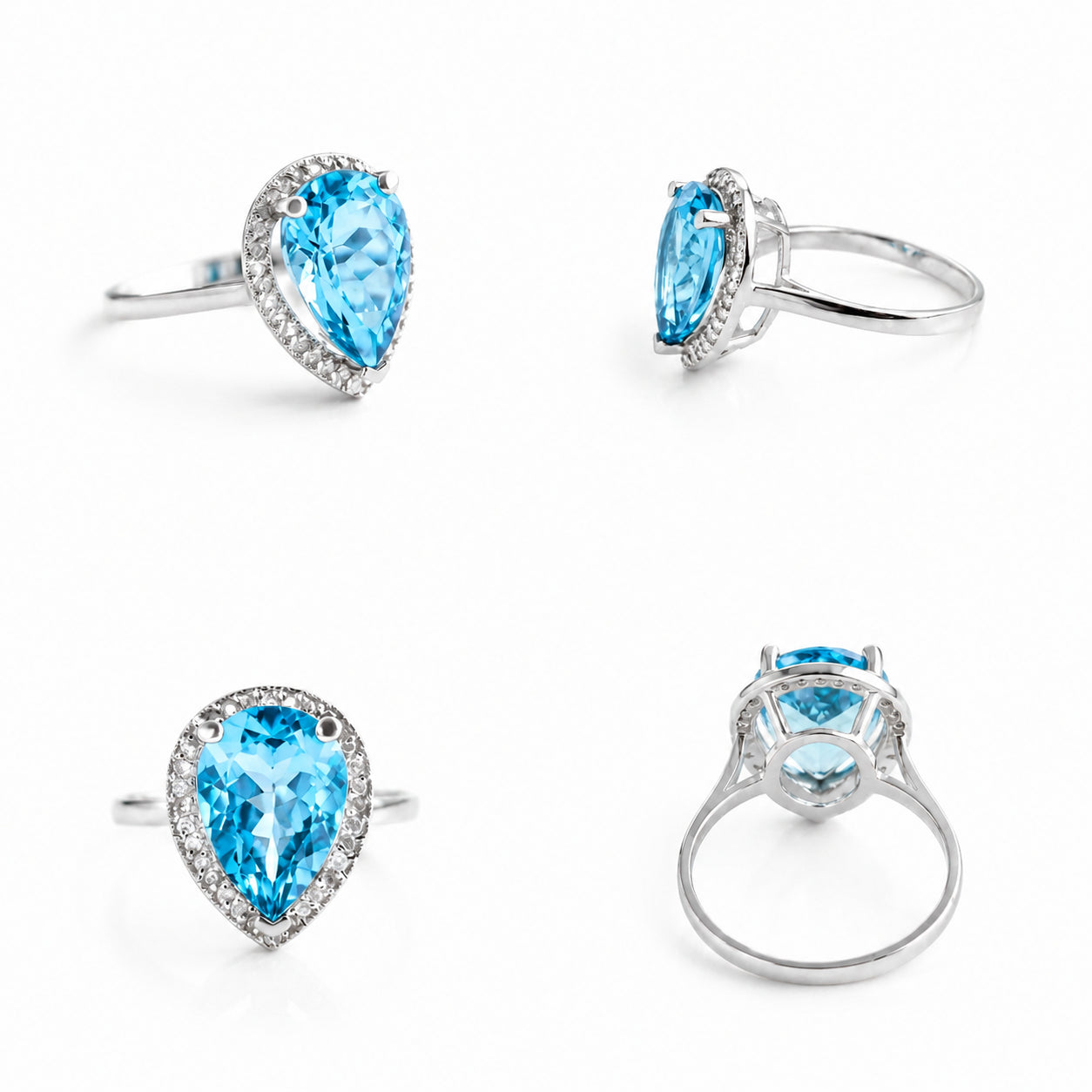 White Gold Celeste Ring Citrine 10K — Cosima