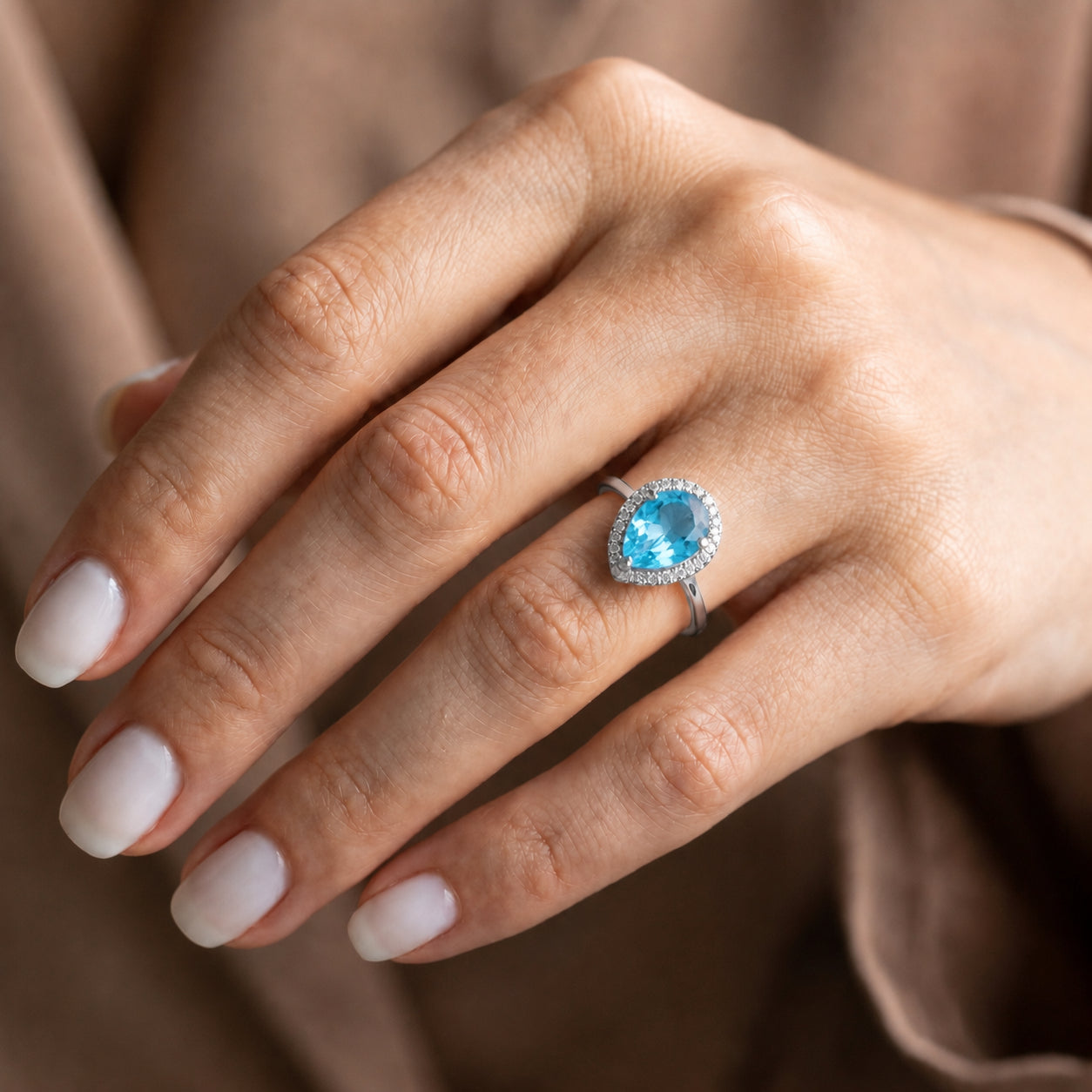White Gold Celeste Ring Citrine 10K — Cosima