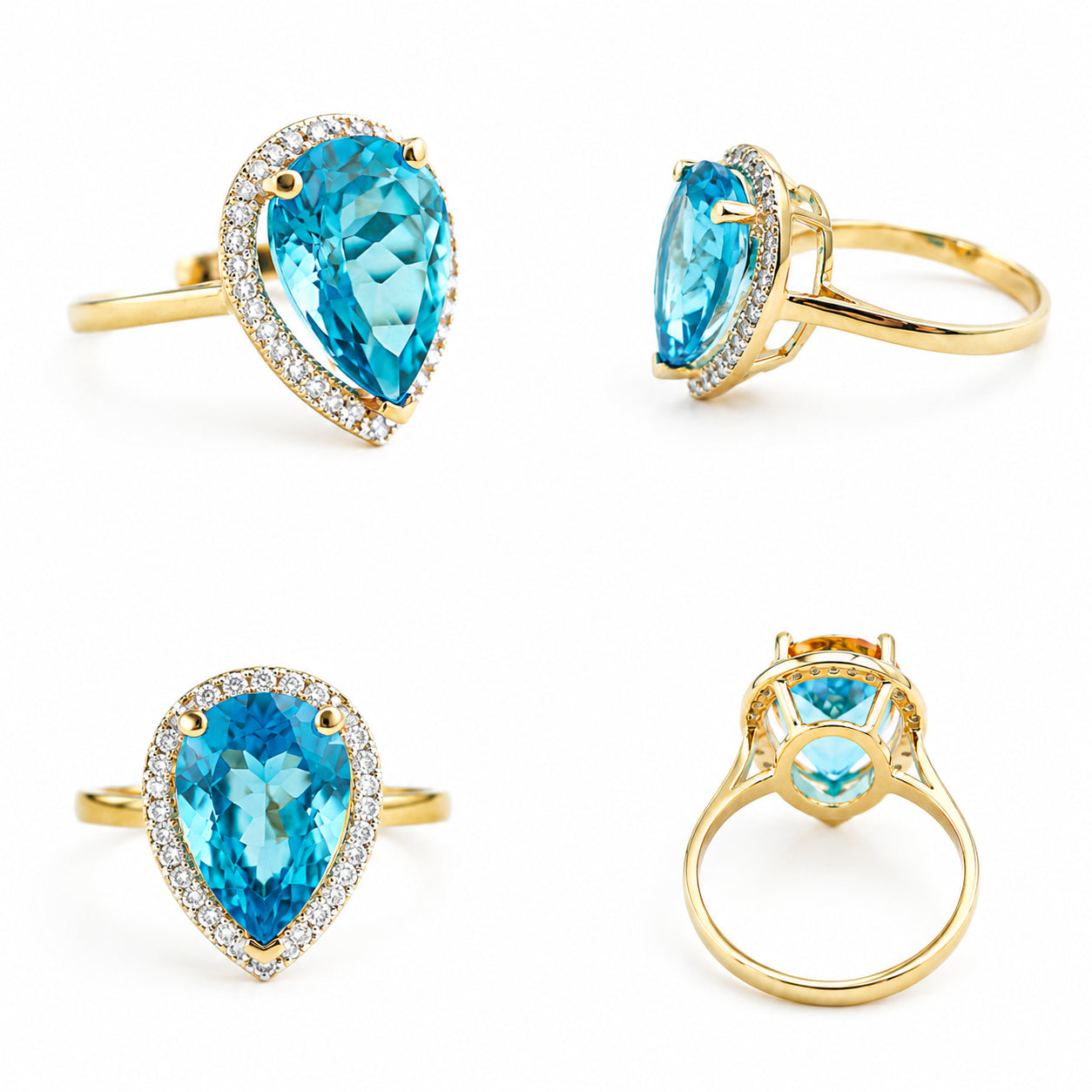 Yellow Gold Celeste Ring Citrine 10K — Cosima