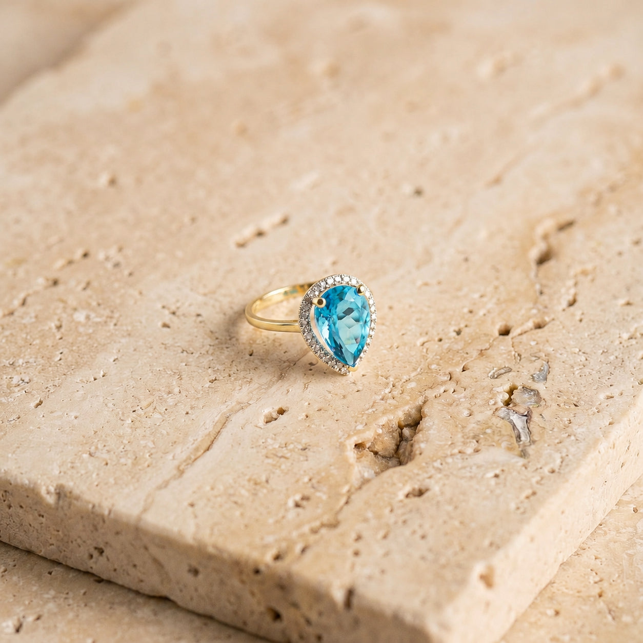 Yellow Gold Celeste Ring Citrine 10K — Cosima