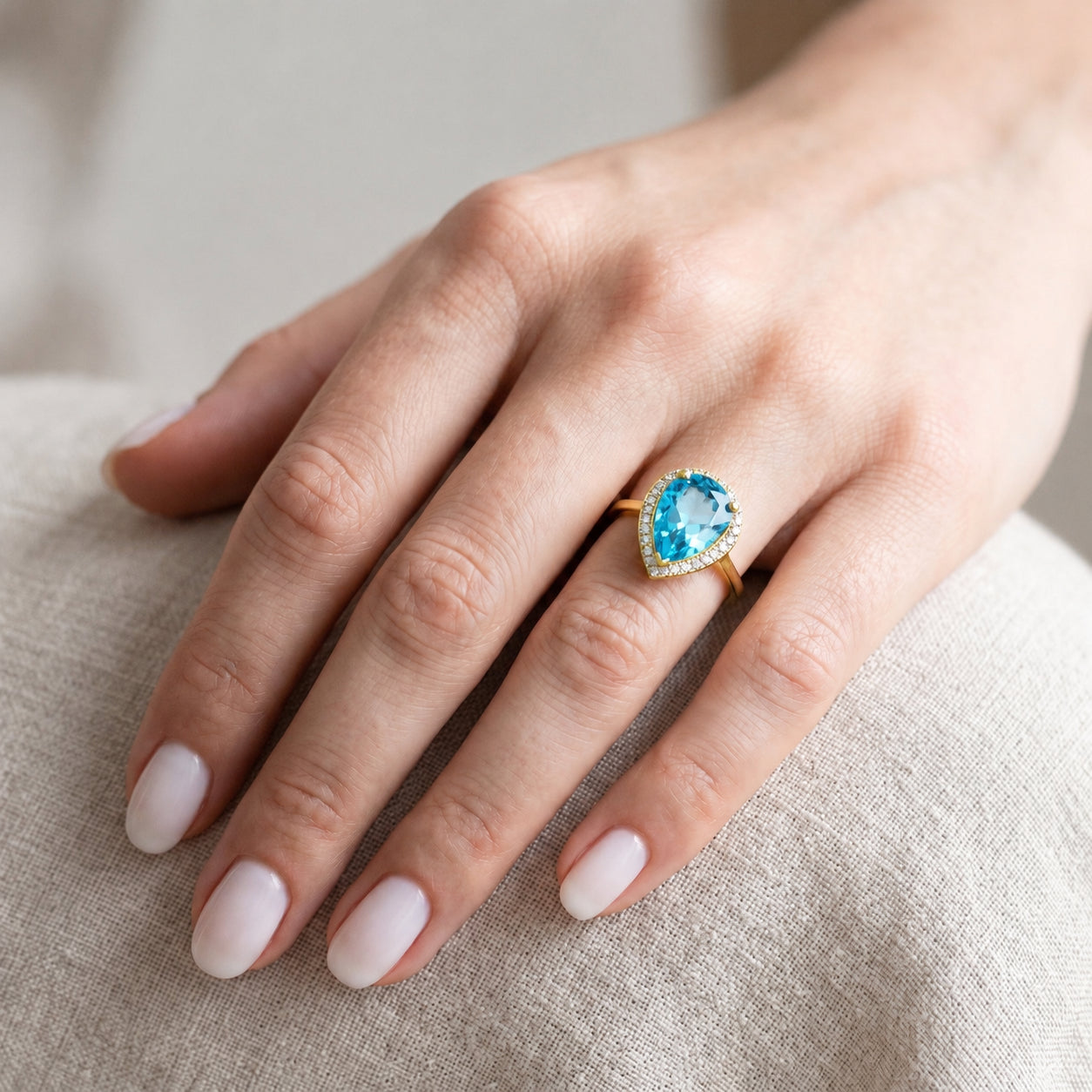 Yellow Gold Celeste Ring Citrine 10K — Cosima