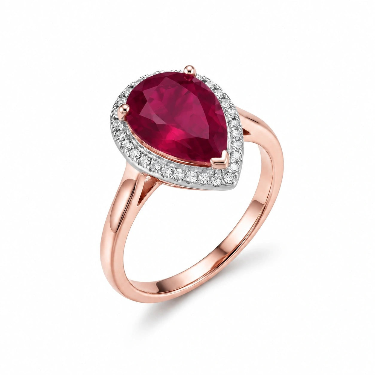 Rose Gold Celeste Ring Ruby 10K — Cosima