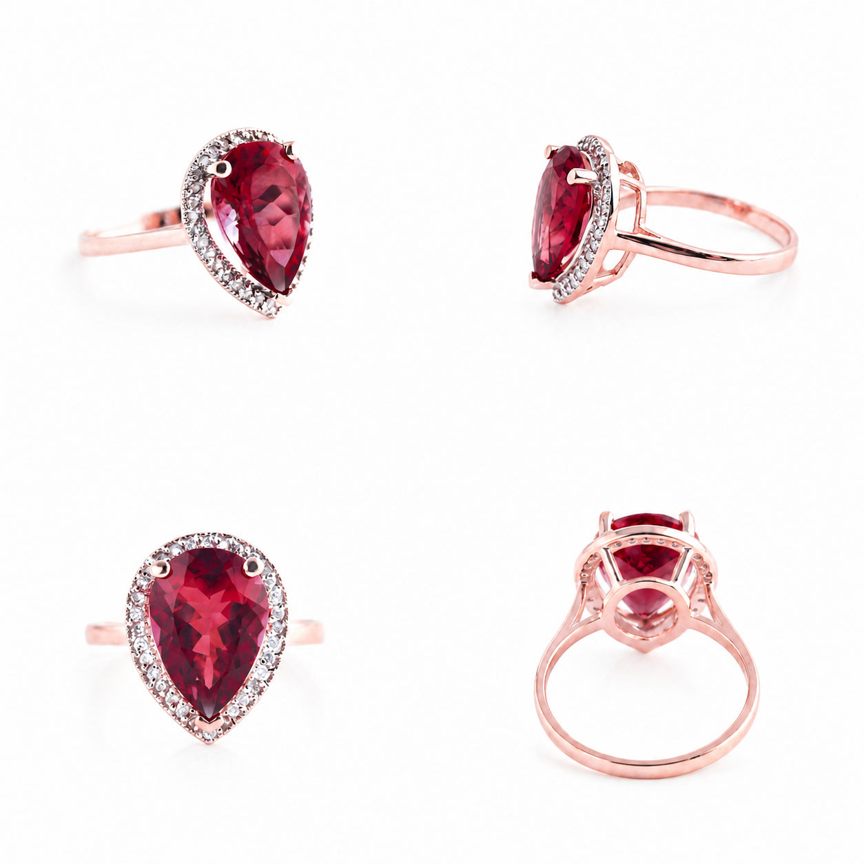 Rose Gold Celeste Ring Ruby 10K — Cosima