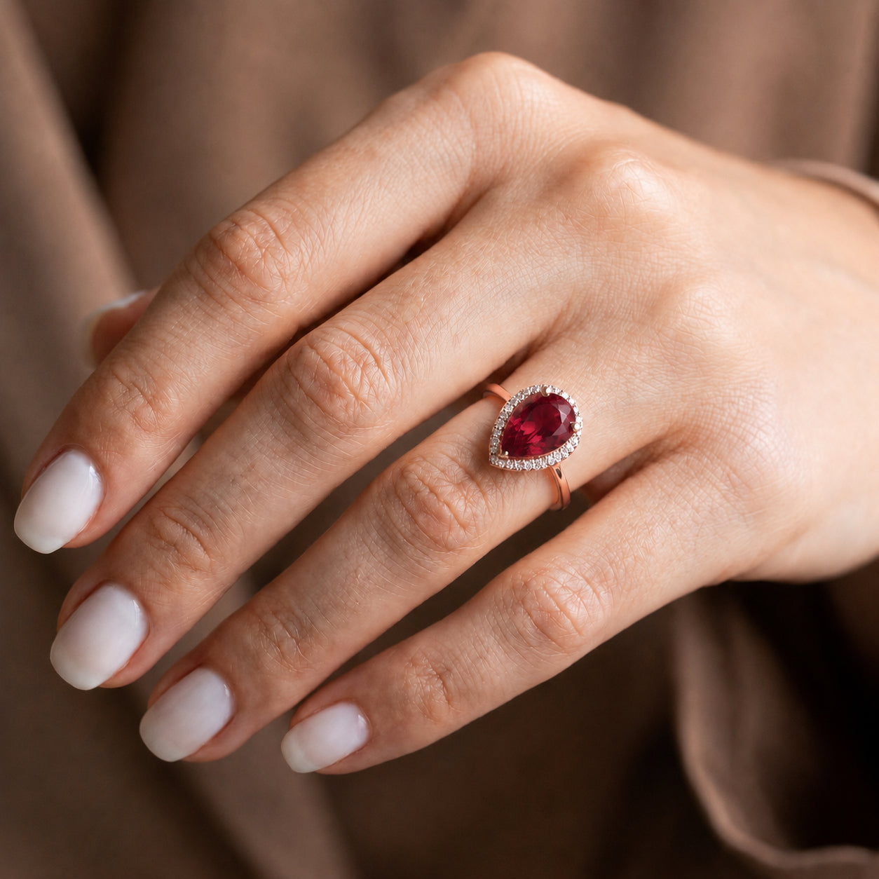 Rose Gold Celeste Ring Ruby 10K — Cosima